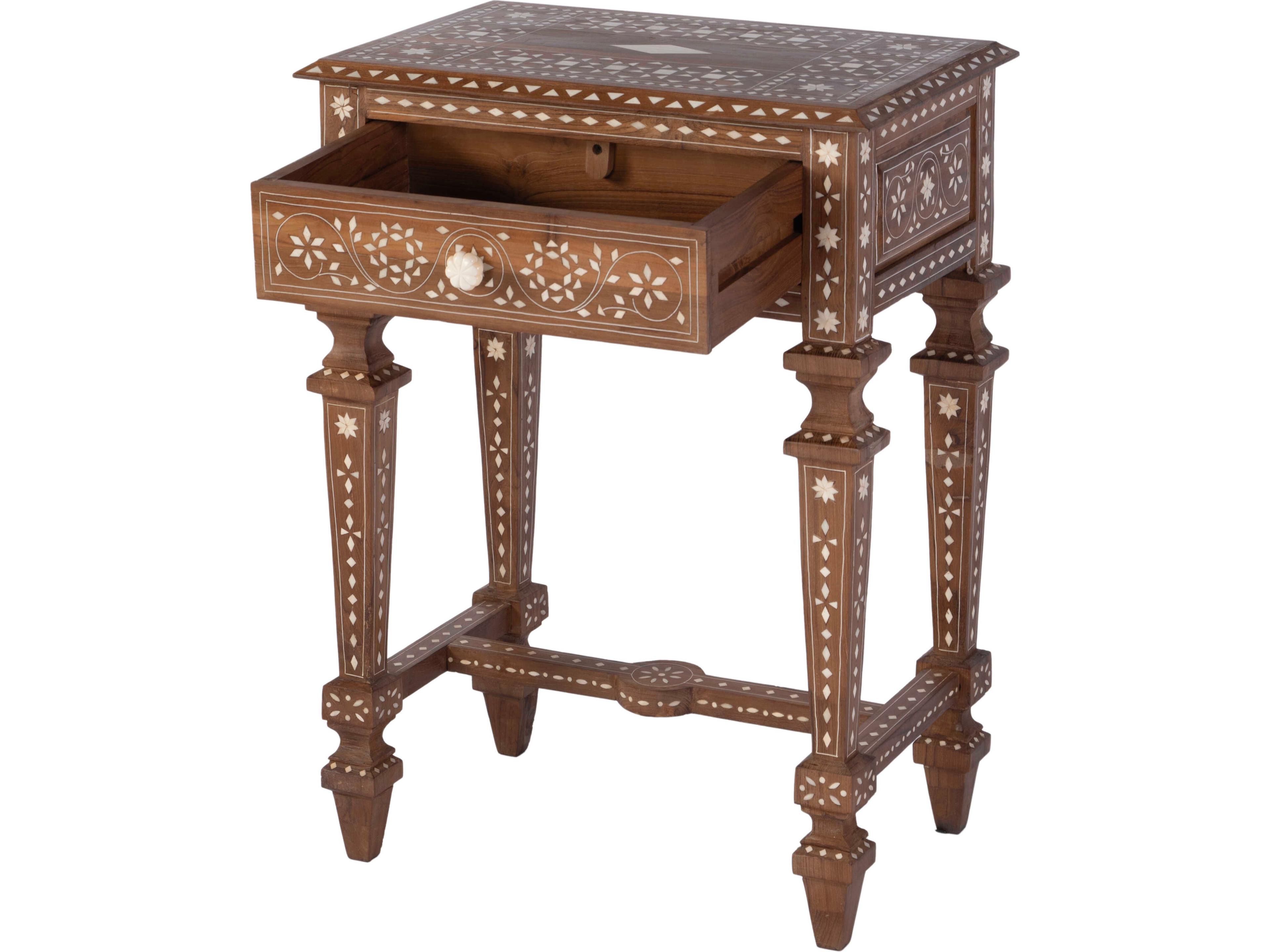 Butler Rashmi Rectangular Wood Brown End Table