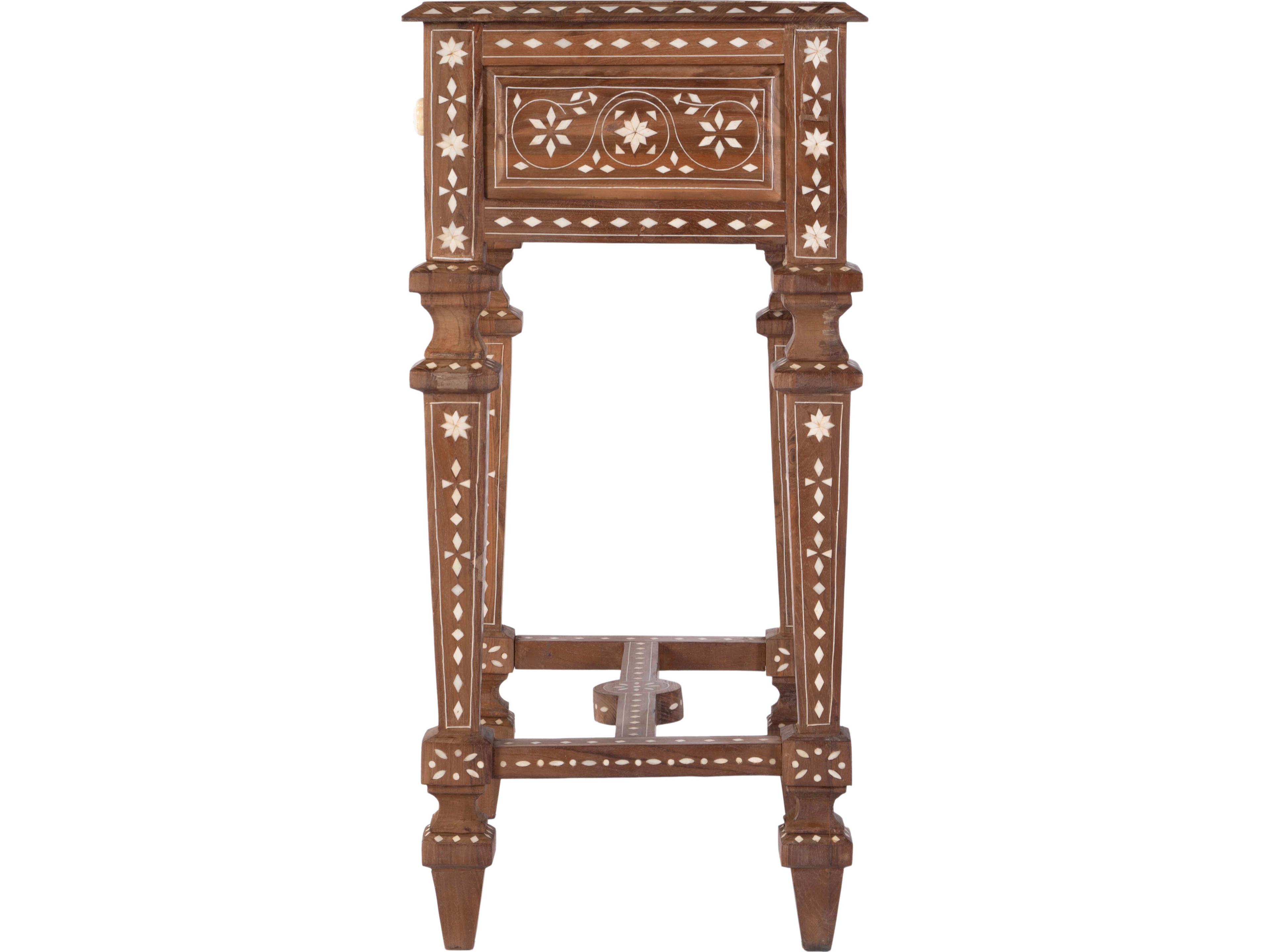 Butler Rashmi Rectangular Wood Brown End Table