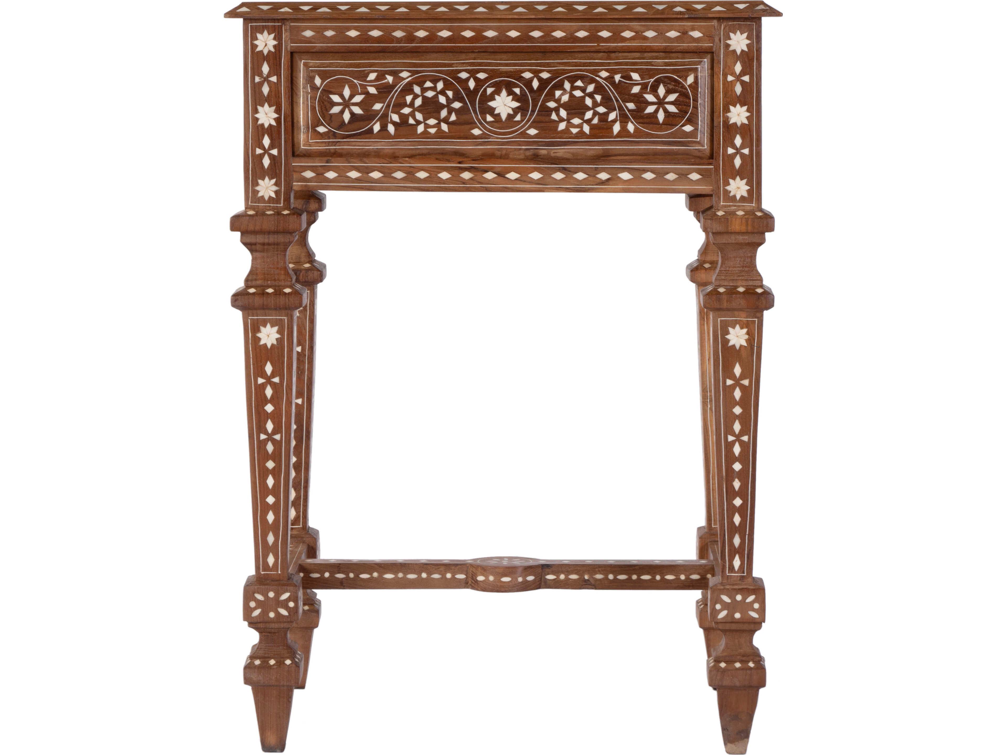 Butler Rashmi Rectangular Wood Brown End Table