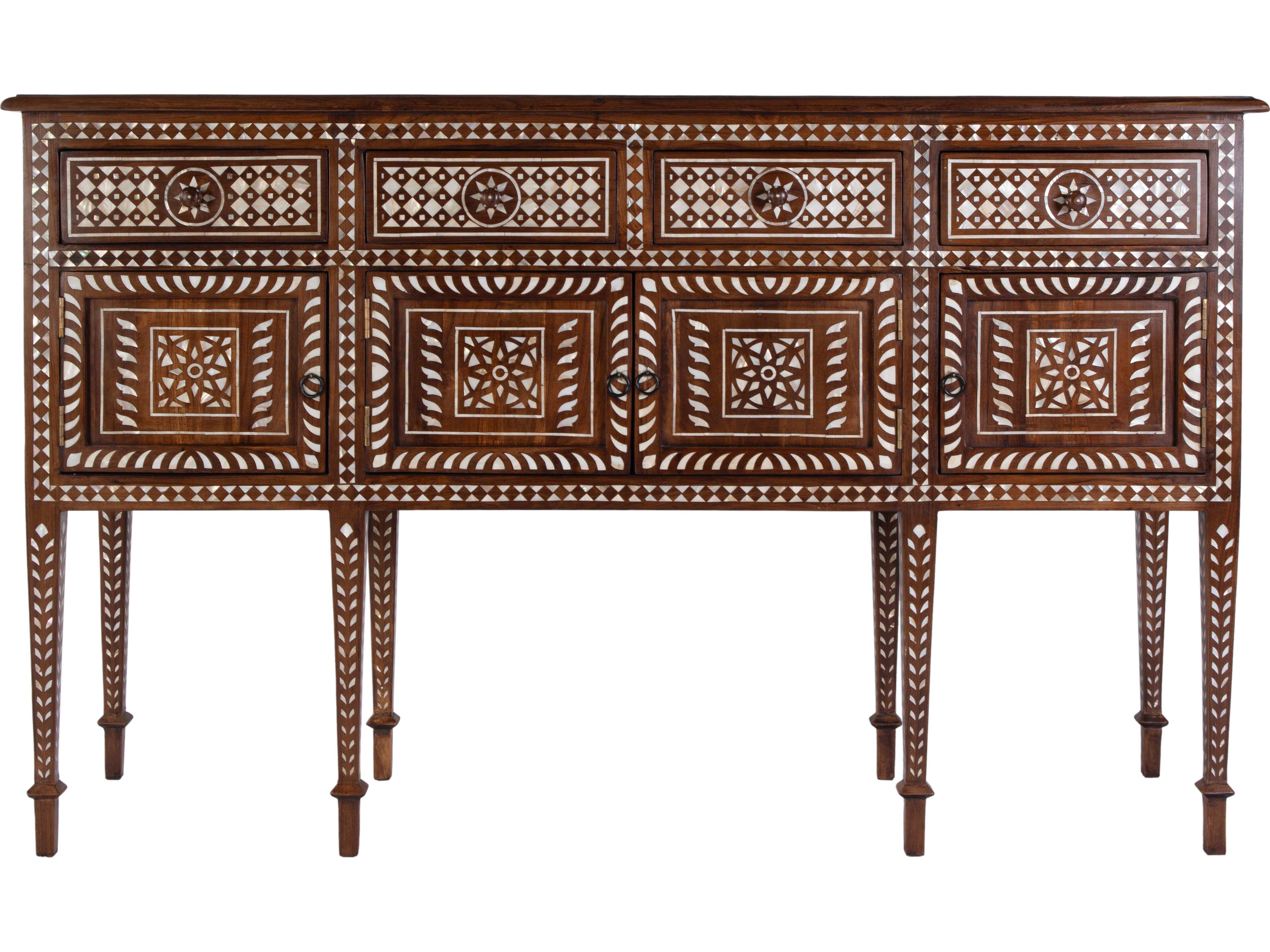 Butler Manali Rectangular Wood Brown Console Table