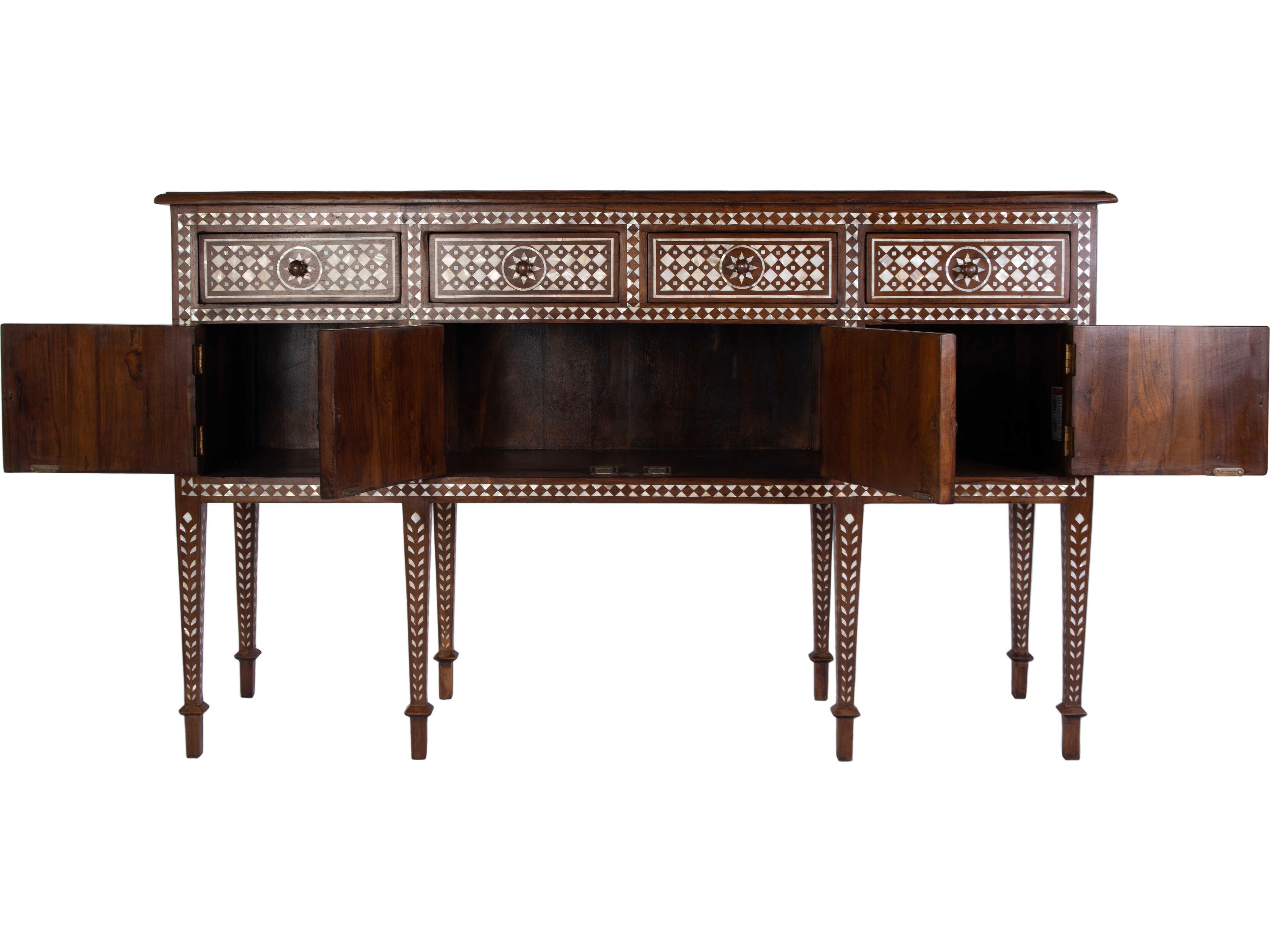 Butler Manali Rectangular Wood Brown Console Table