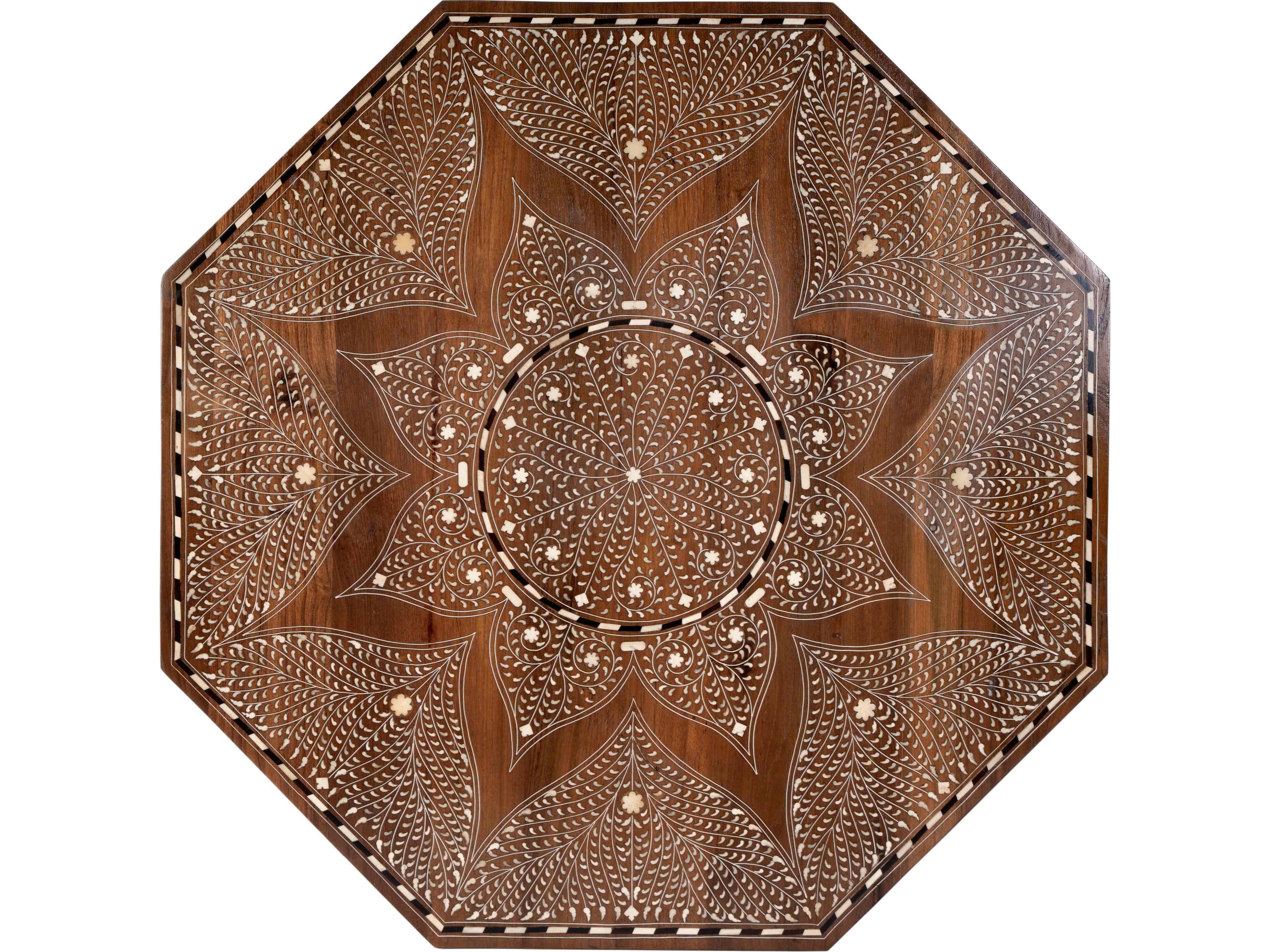 Butler Mandore Octagon Wood Brown Coffee Table