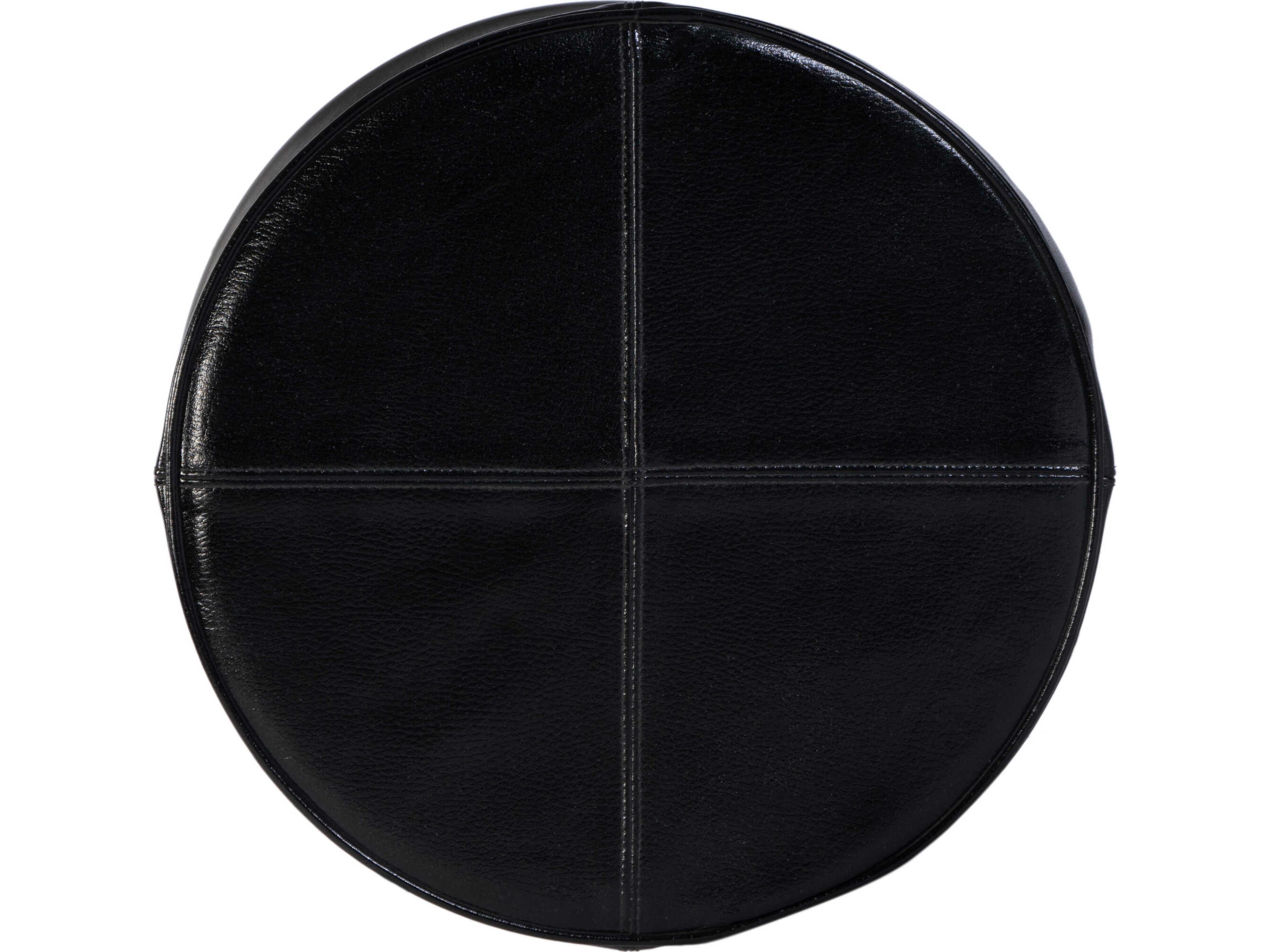 Butler Malcolm Black Leather Swivel Bar Stool