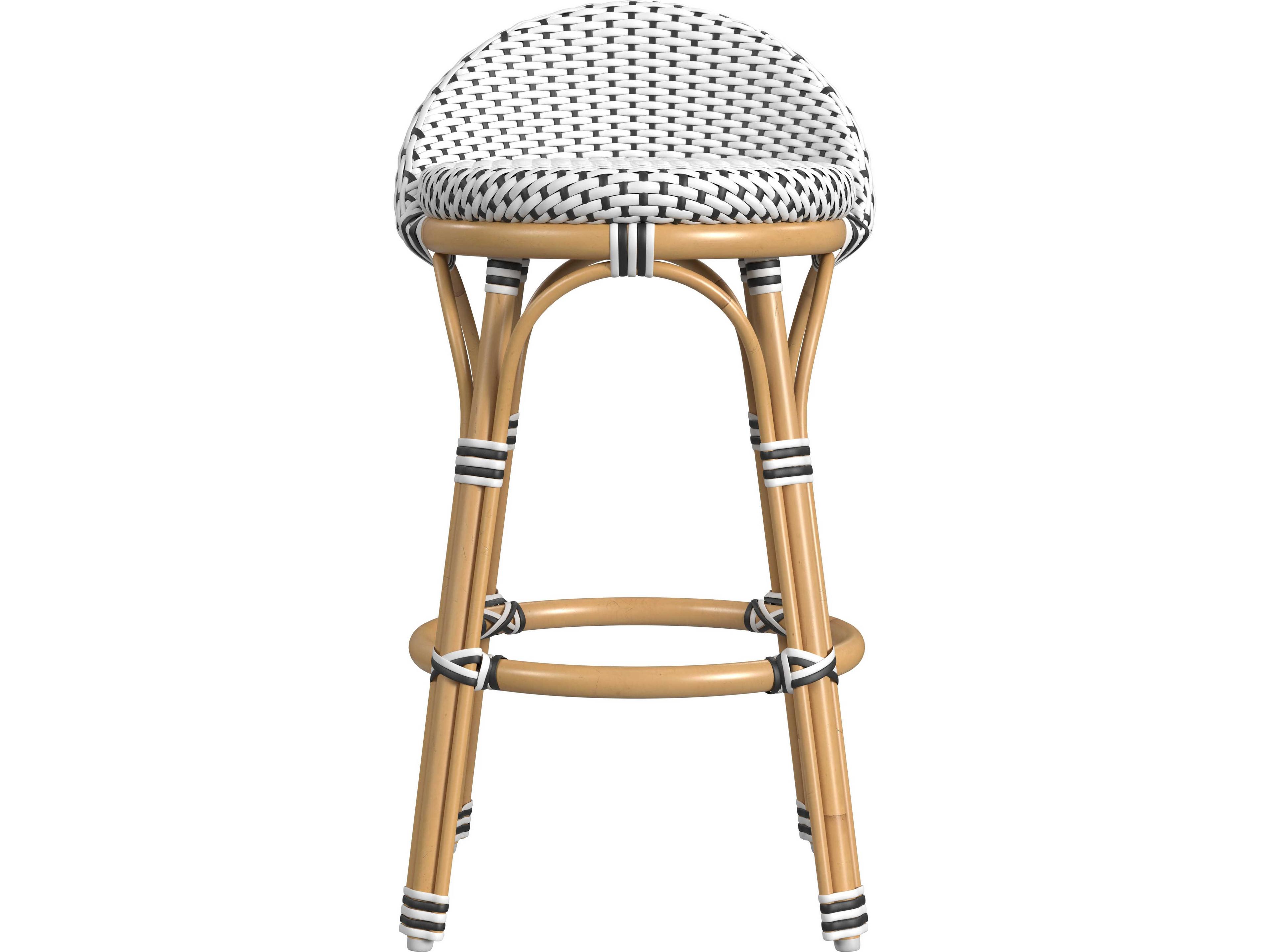 Butler Inez Black White Counter Stool