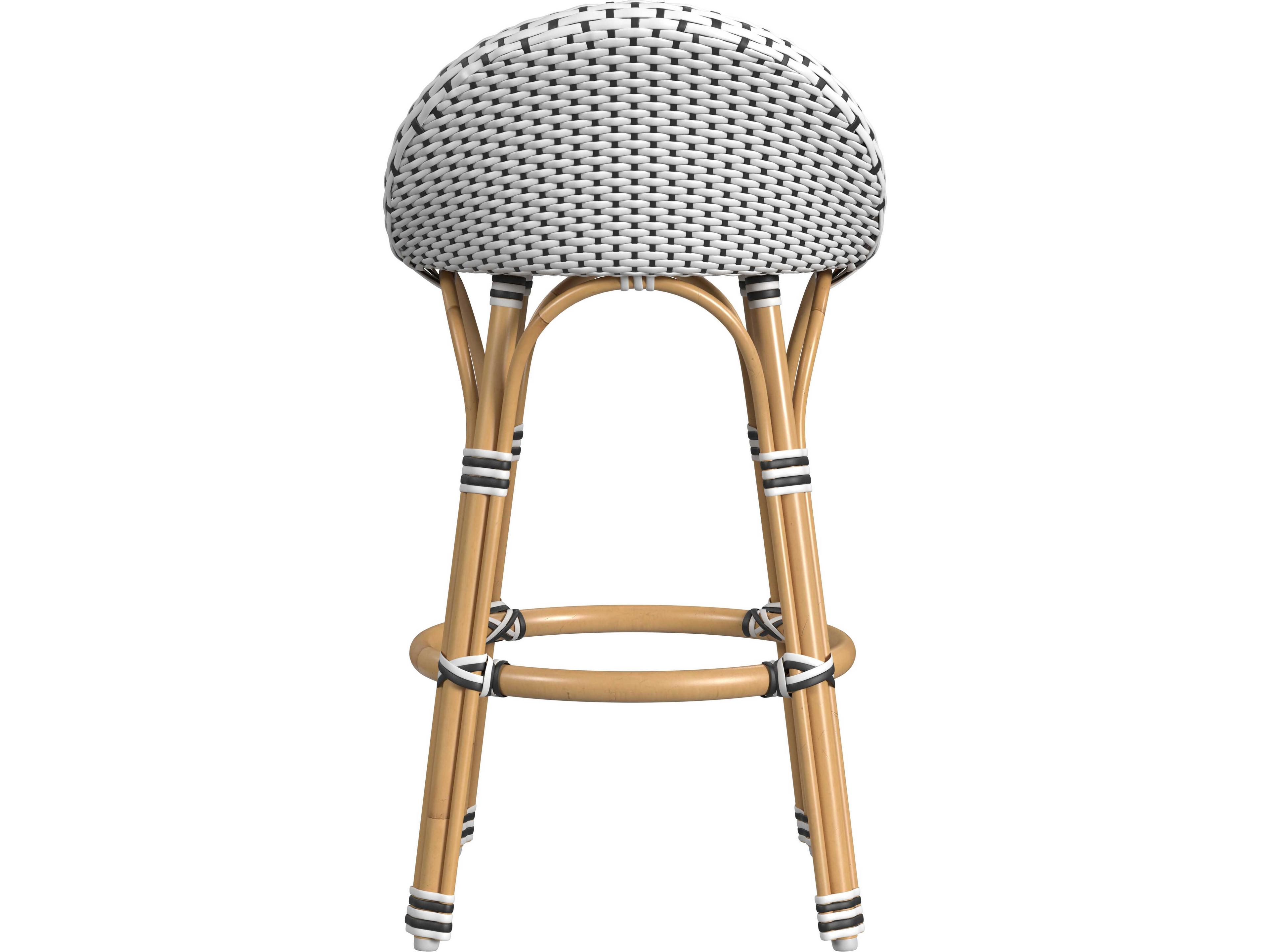 Butler Inez Black White Counter Stool