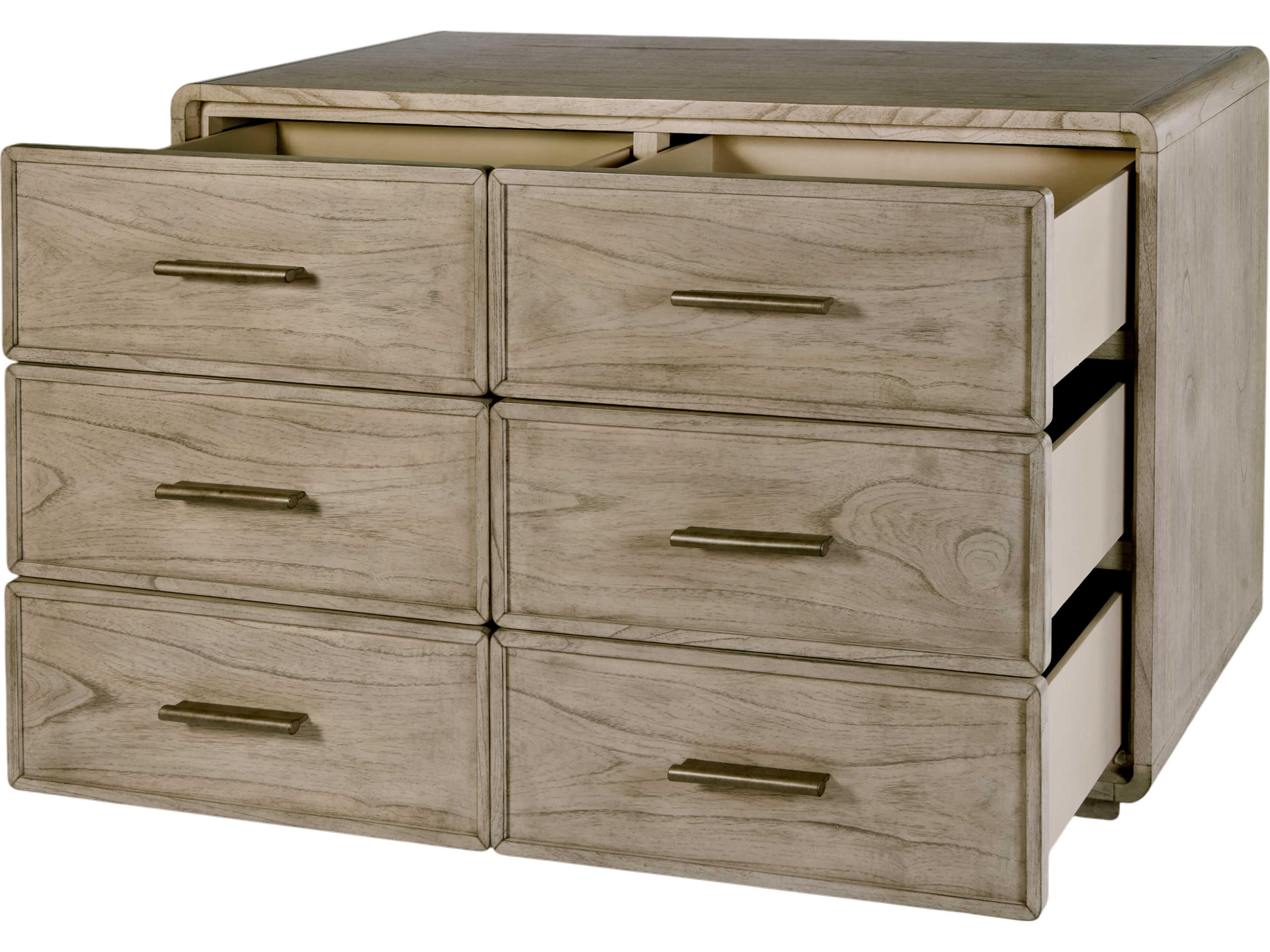 Butler Keenan 6-Drawers Brown Mindi Wood Double Dresser