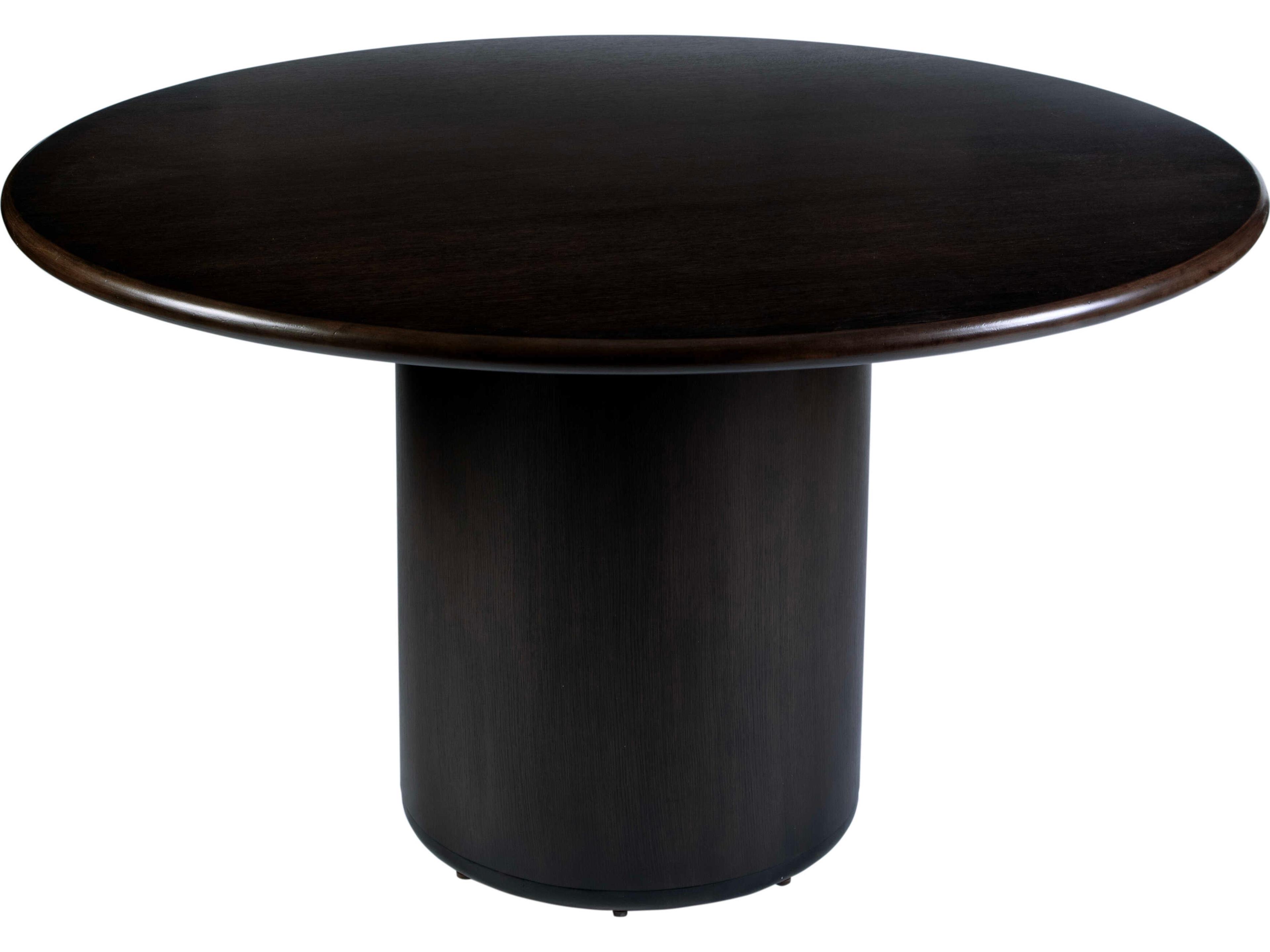Kersten Round Wood Coffee Brown Dining Table