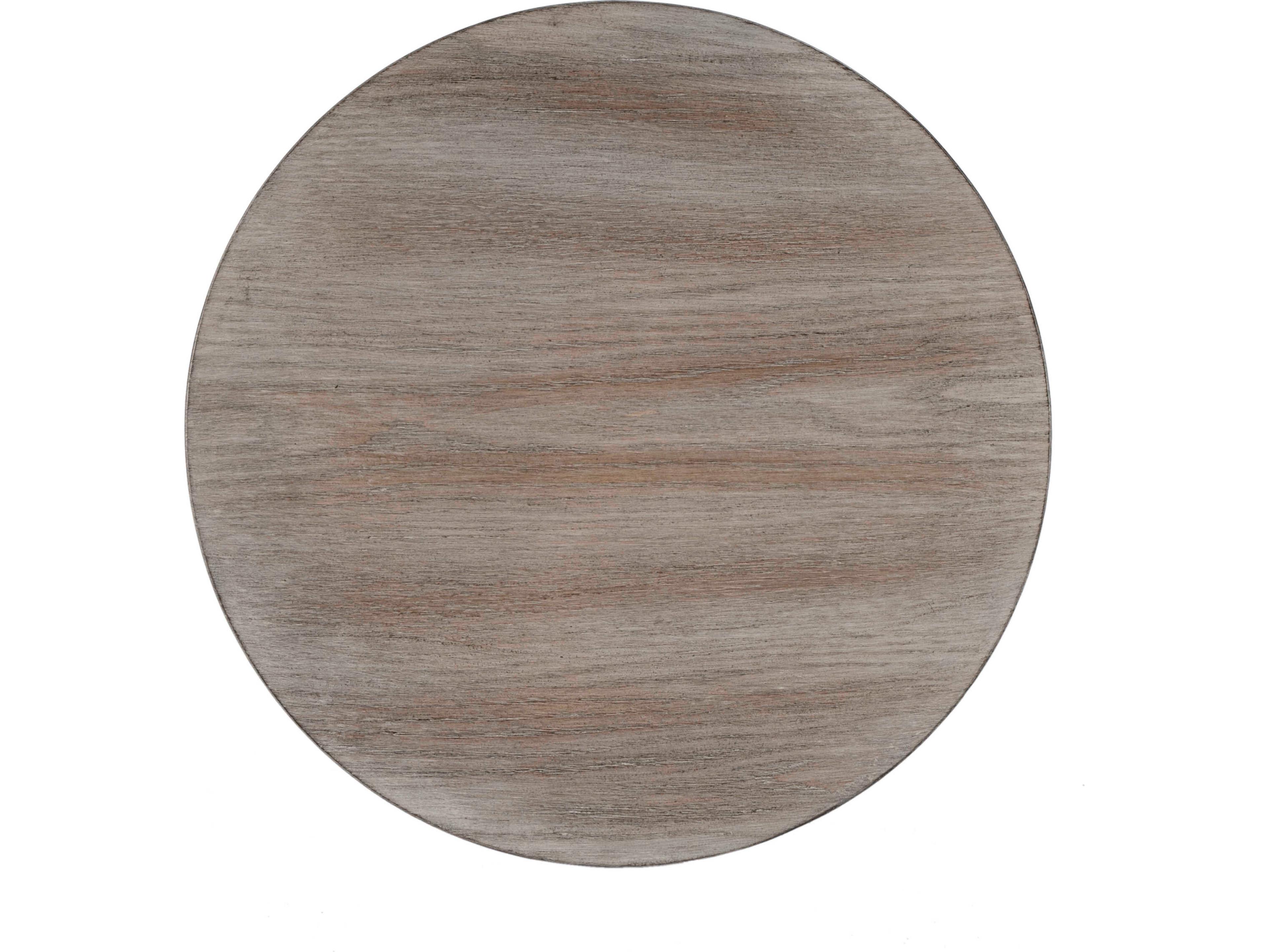 Butler Aphra Round Wood Gray End Table