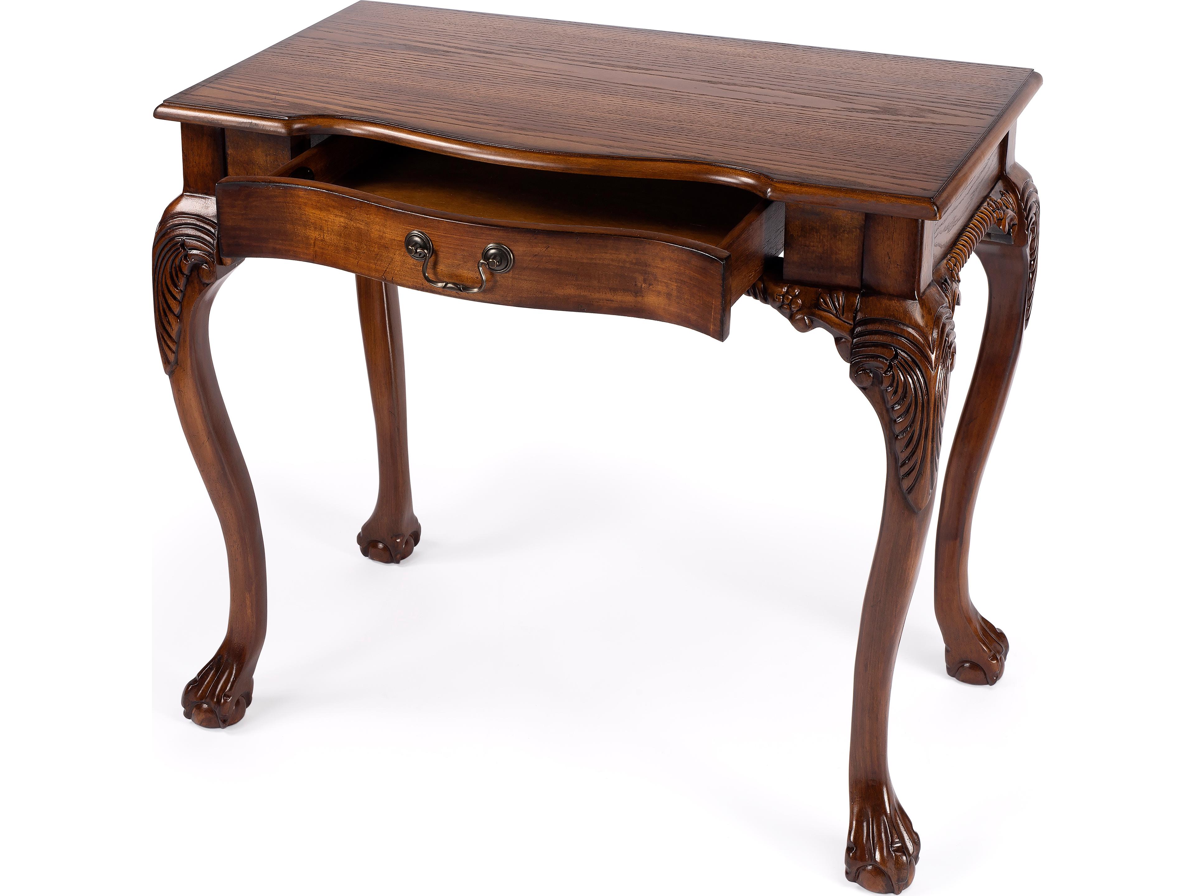 Butler Dupree Vintage Oak Brown Wood Writing Desk