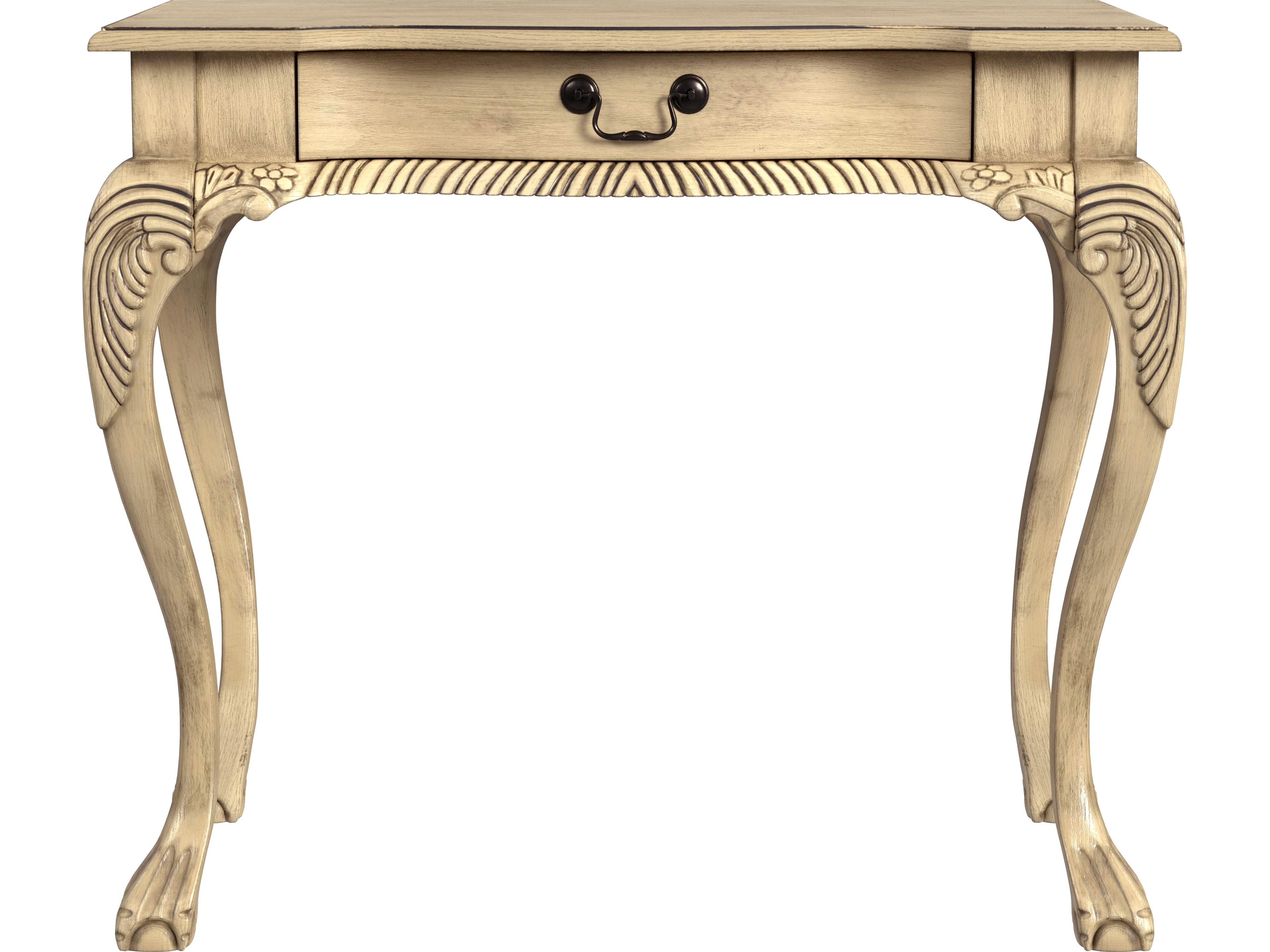 Butler Dupree Vintage Oak Beige Wood Writing Desk