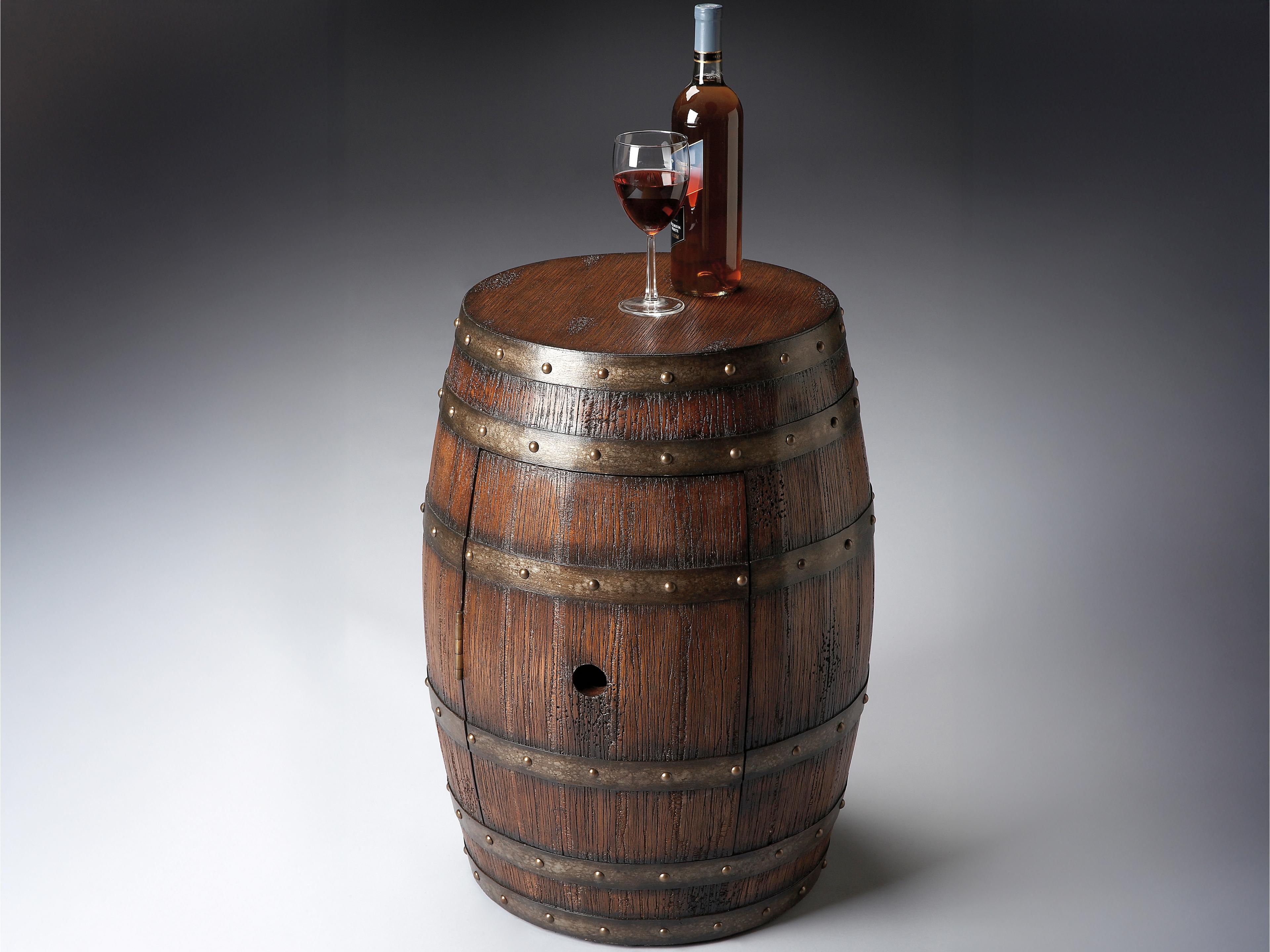 Butler Lovell Round Wood Dark Brown End Table