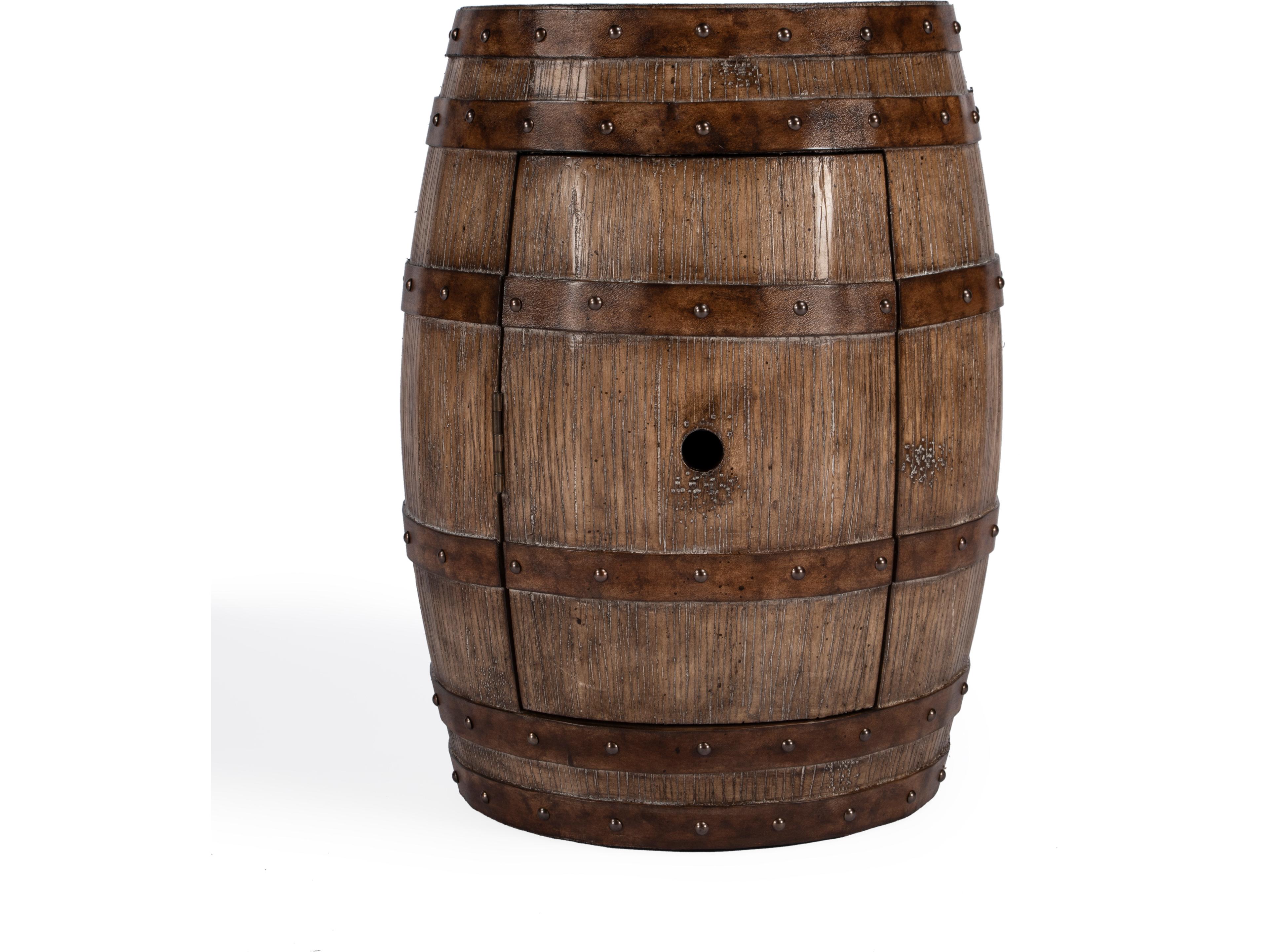 Butler Lovell Round Wood Praline End Table