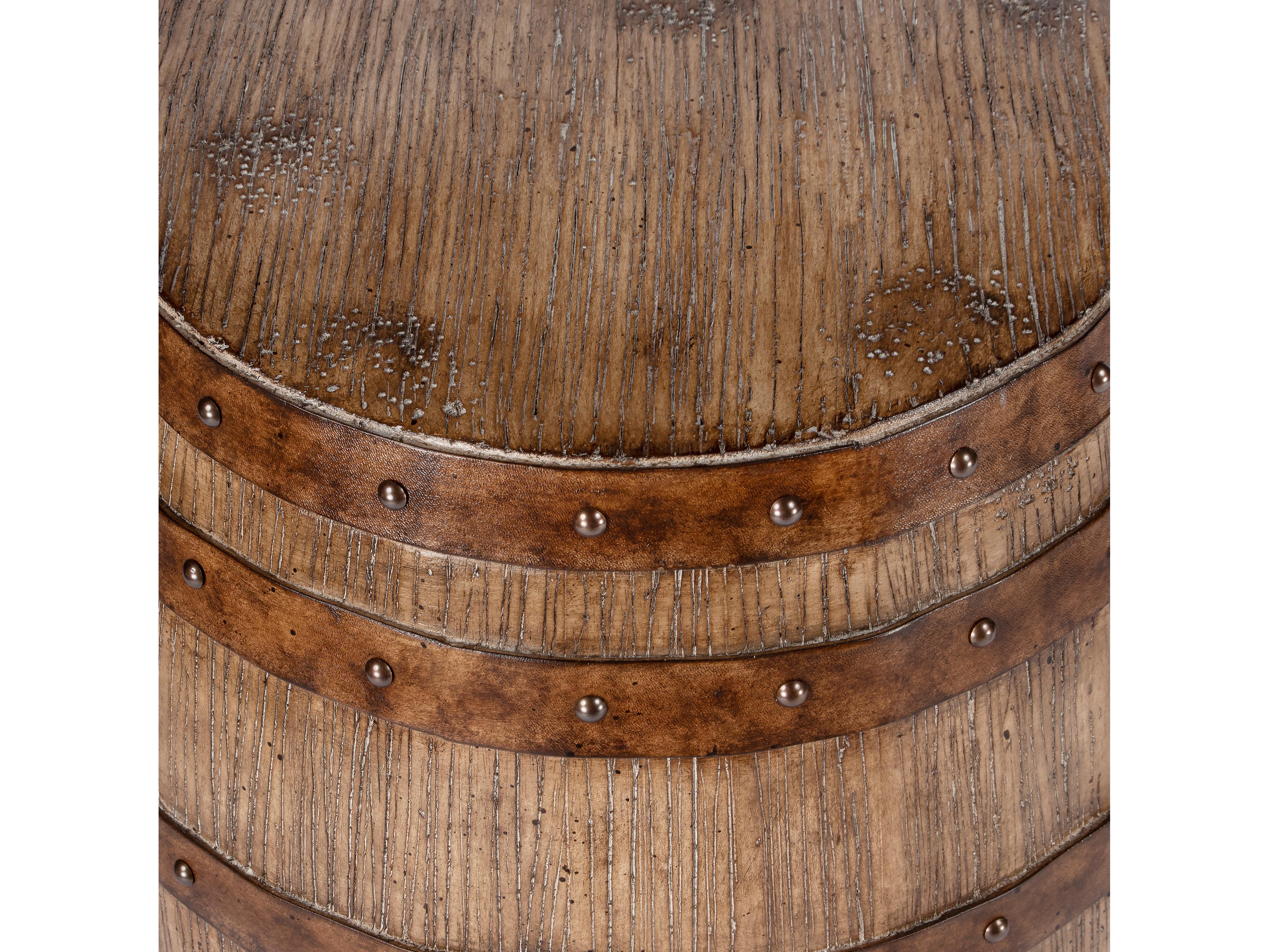 Butler Lovell Round Wood Praline End Table