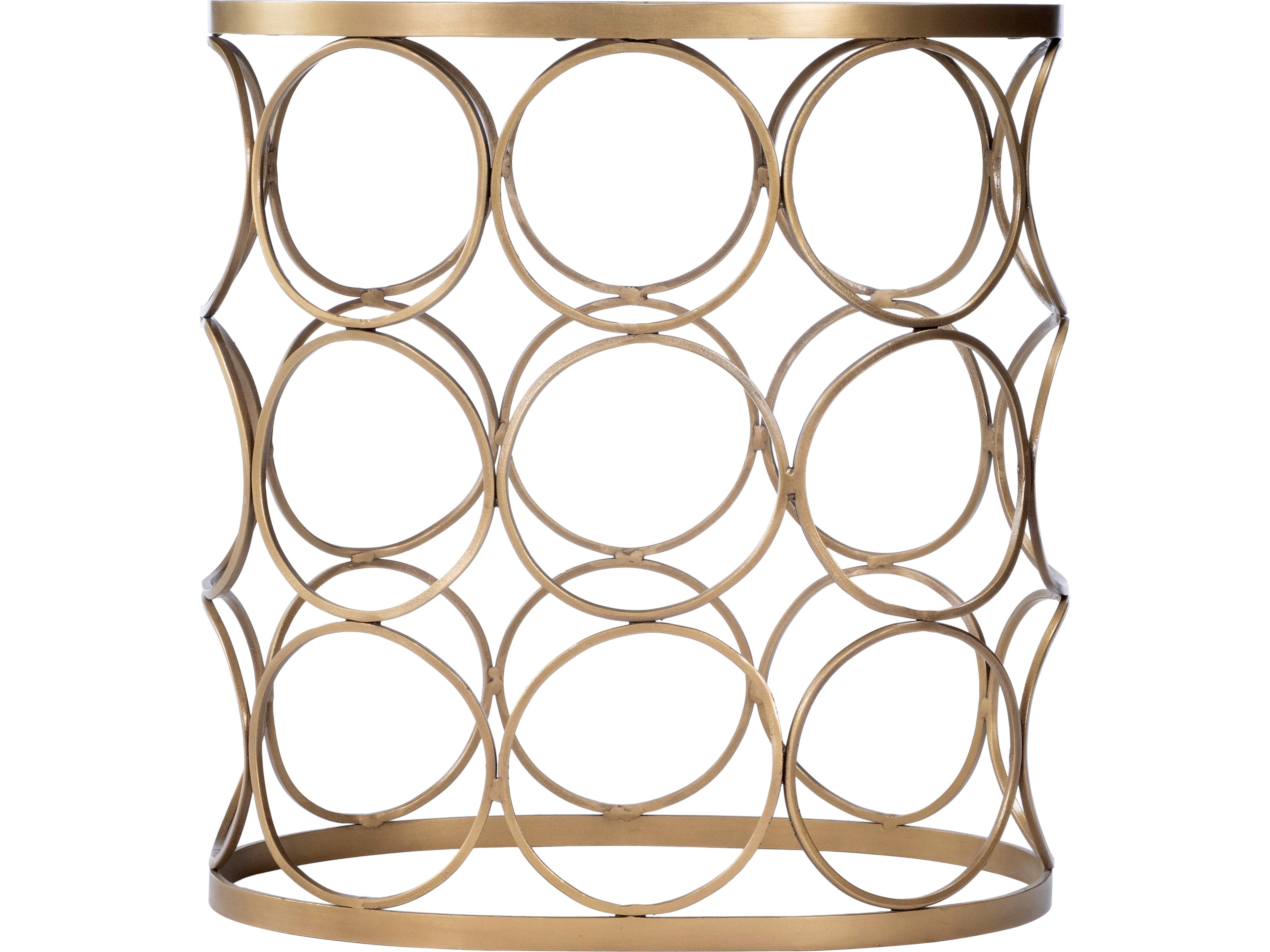 Butler Talulah Oval Marble Metalworks End Table