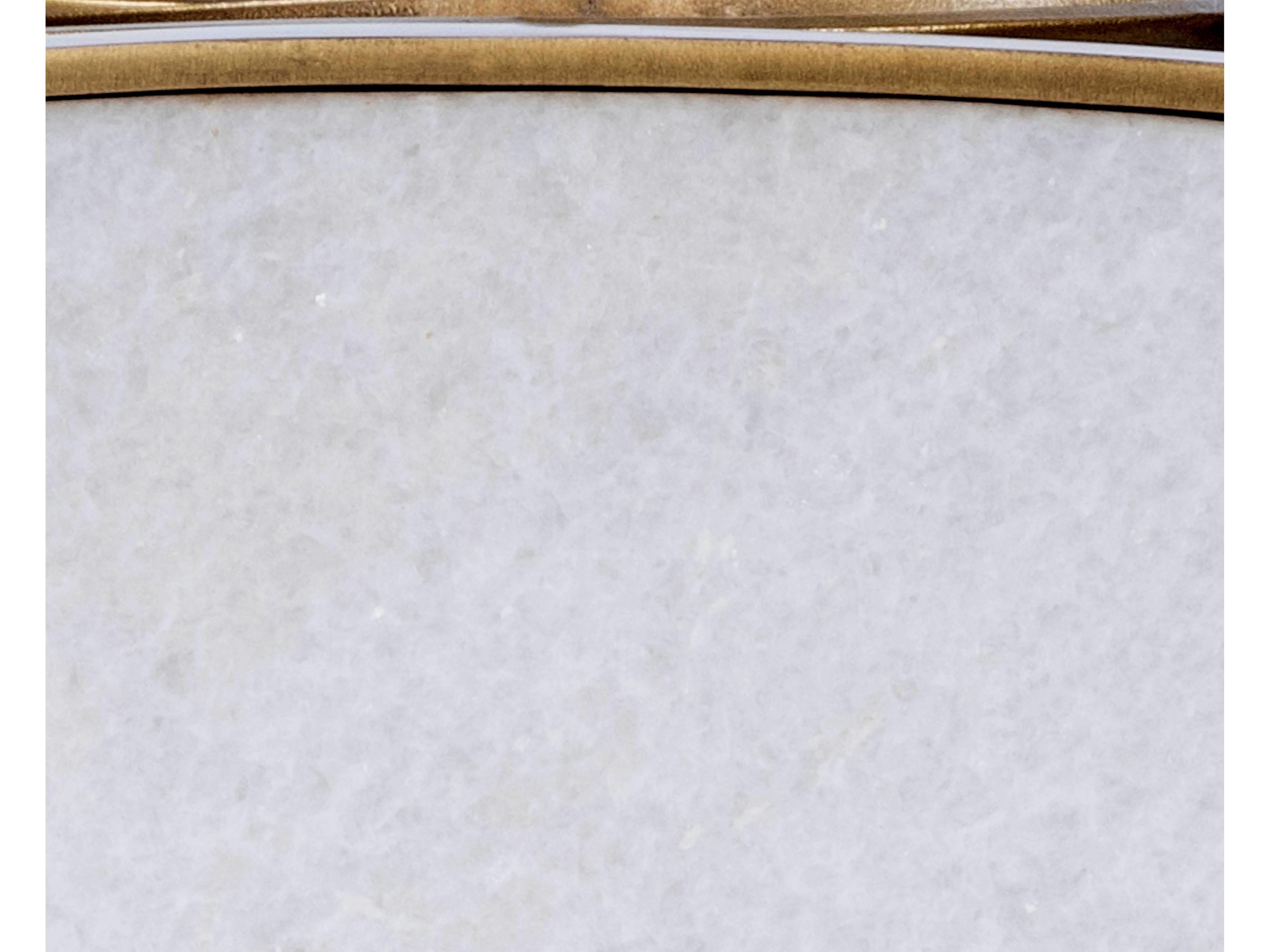 Butler Talulah Oval Marble Metalworks End Table