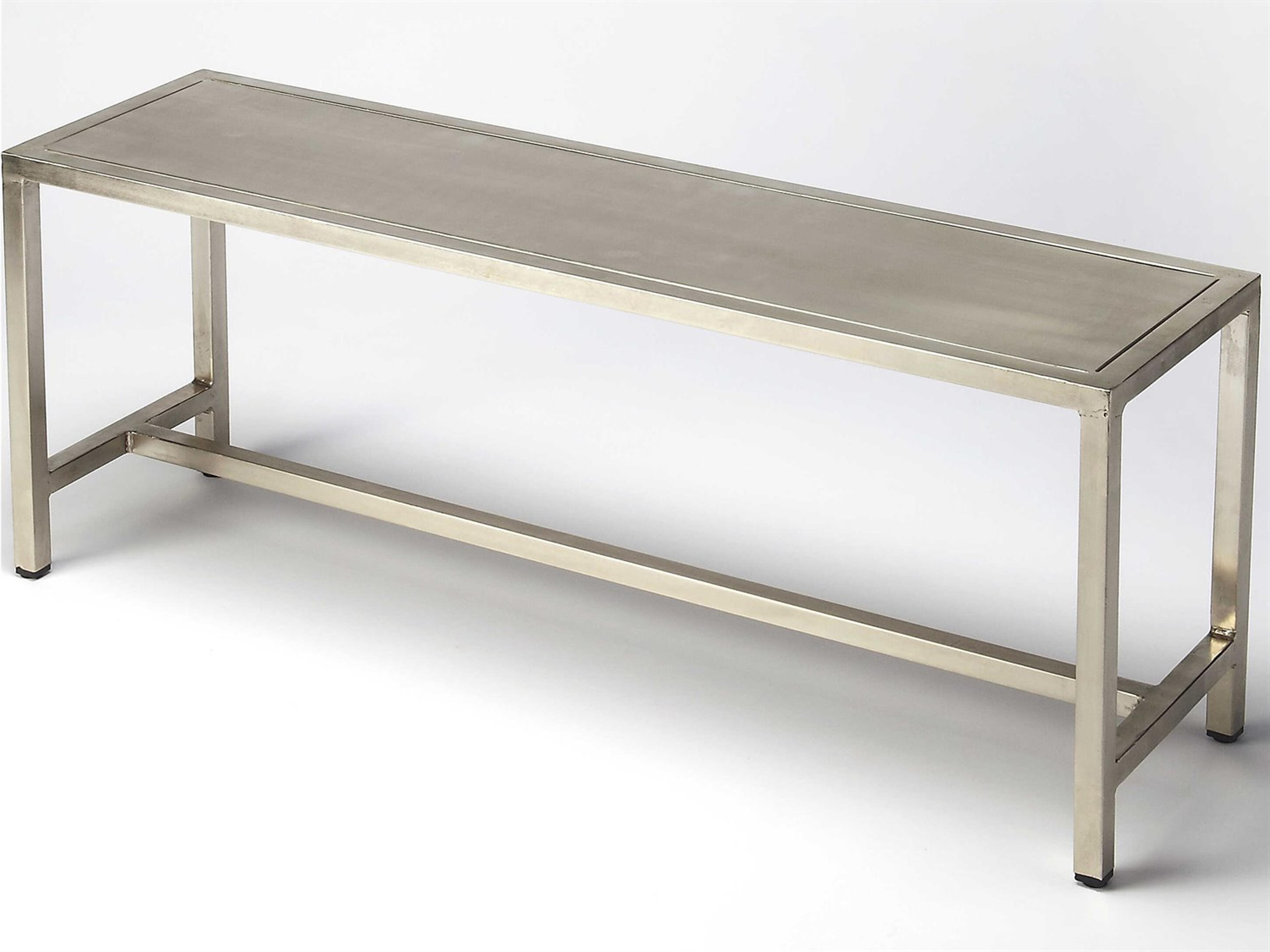 Tribeca Silver Accent Bench