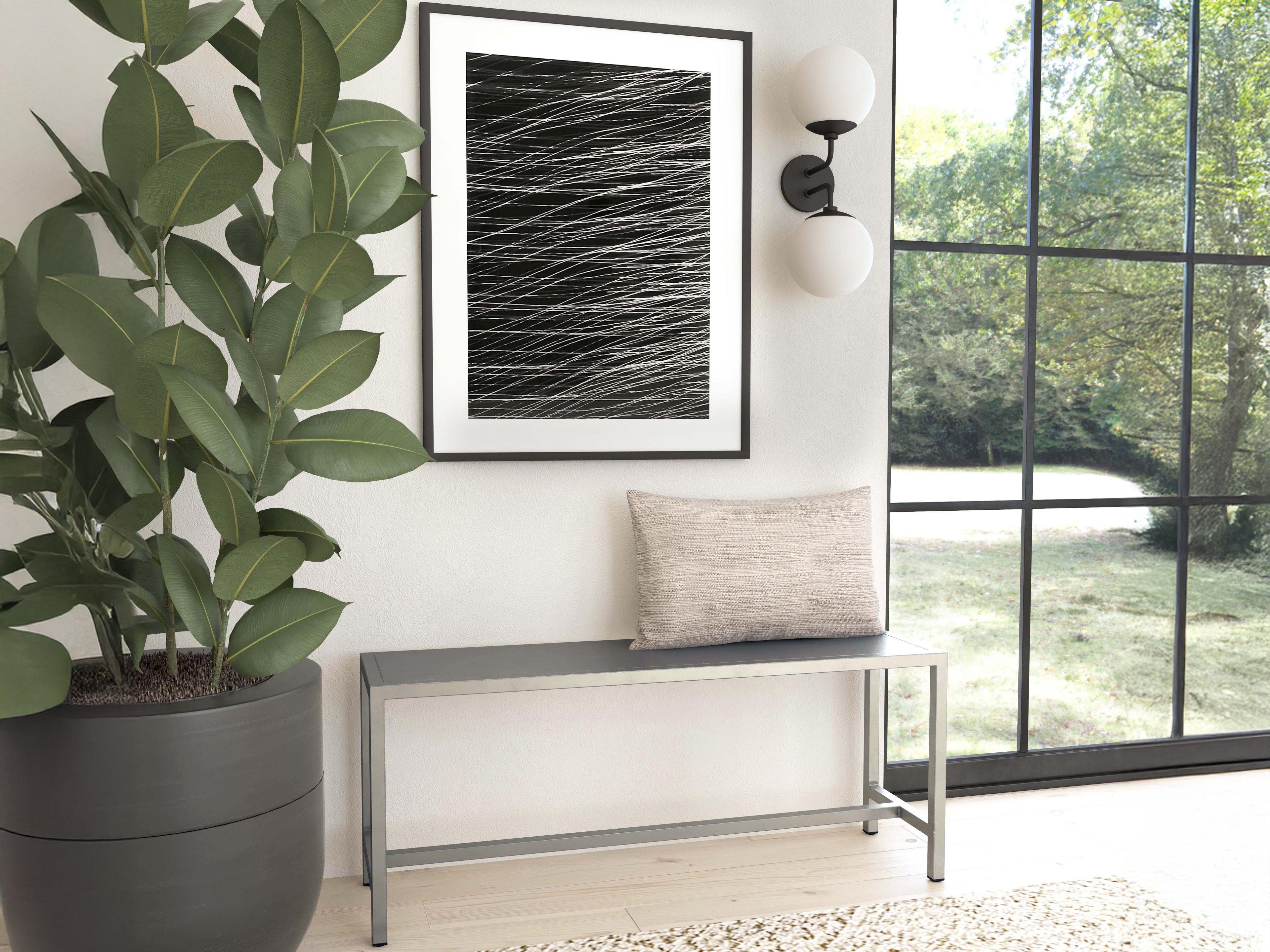 Butler Tribeca Silver Accent Bench