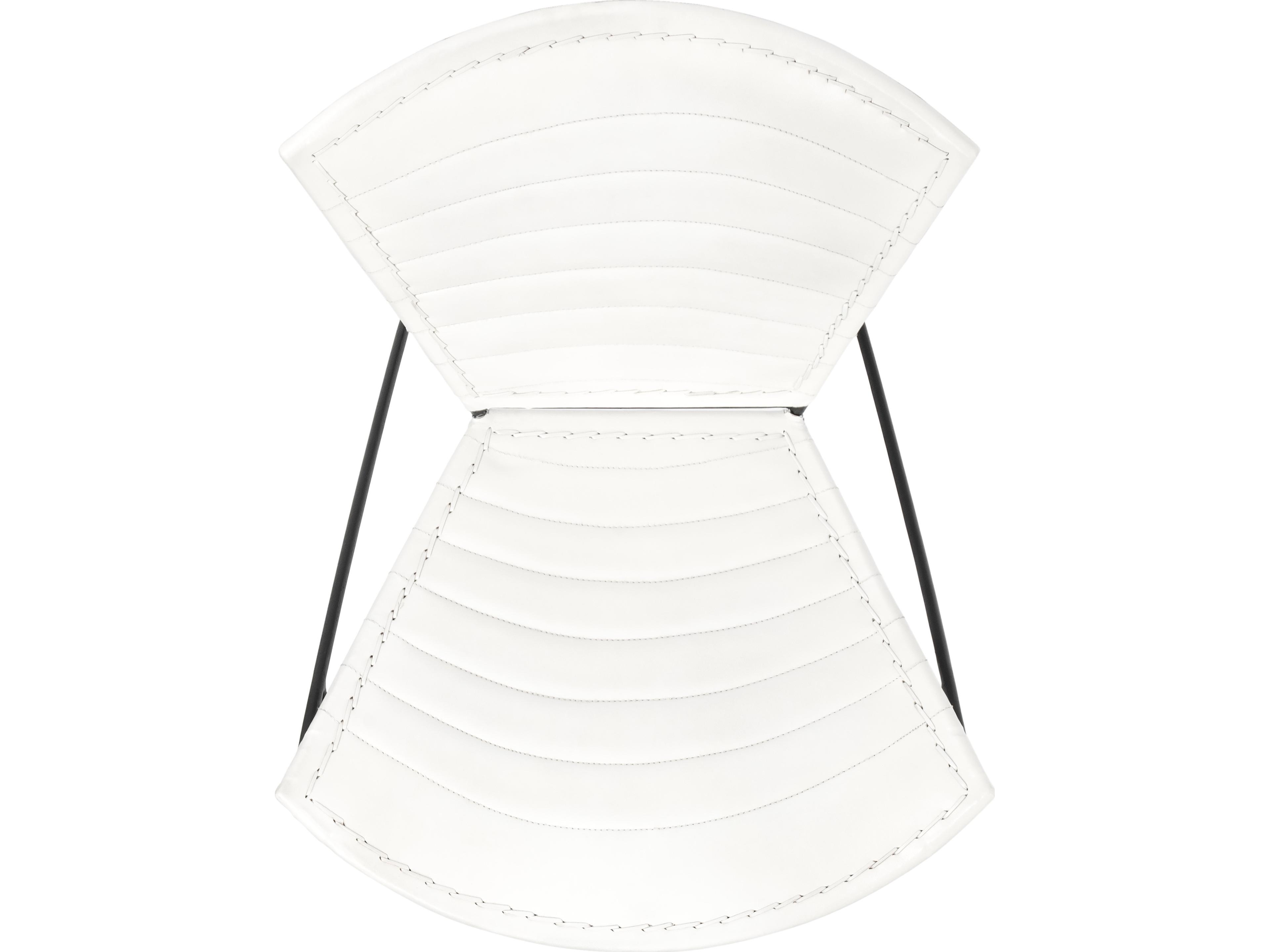 Butler Felix White Leather Accent Chair