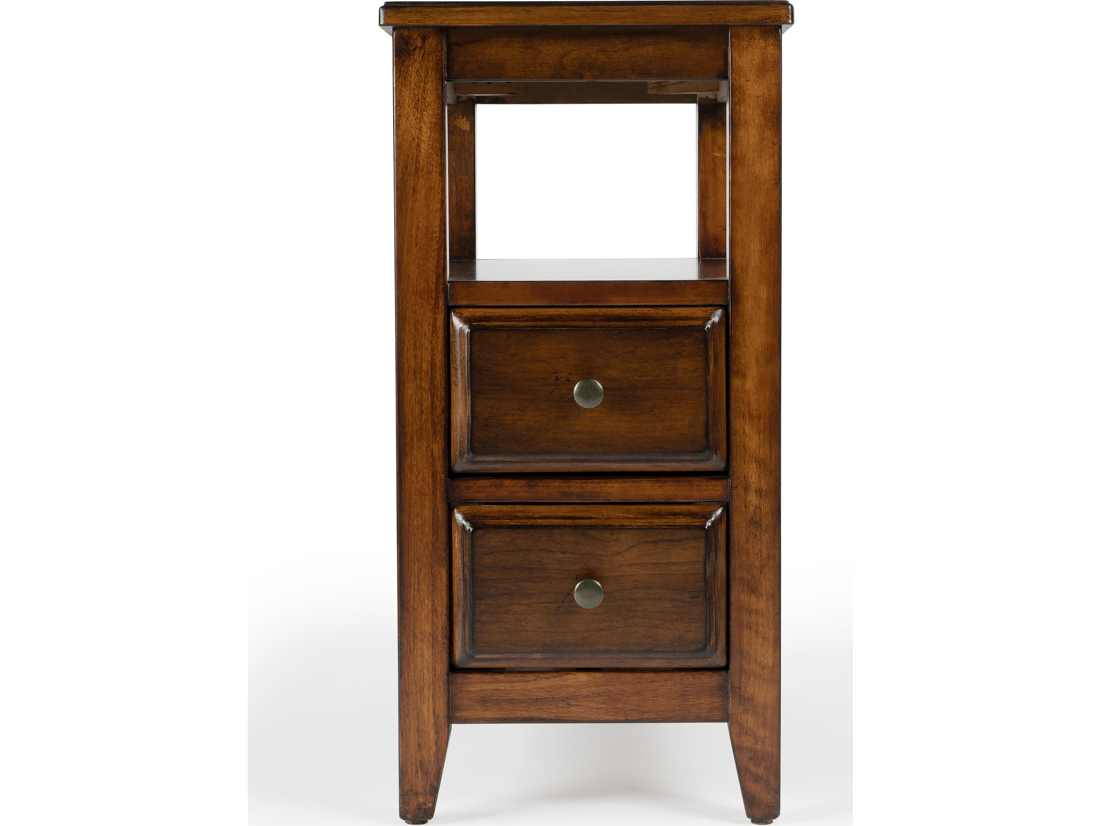 Butler Marcus Rectangular Wood Antique Cherry End Table