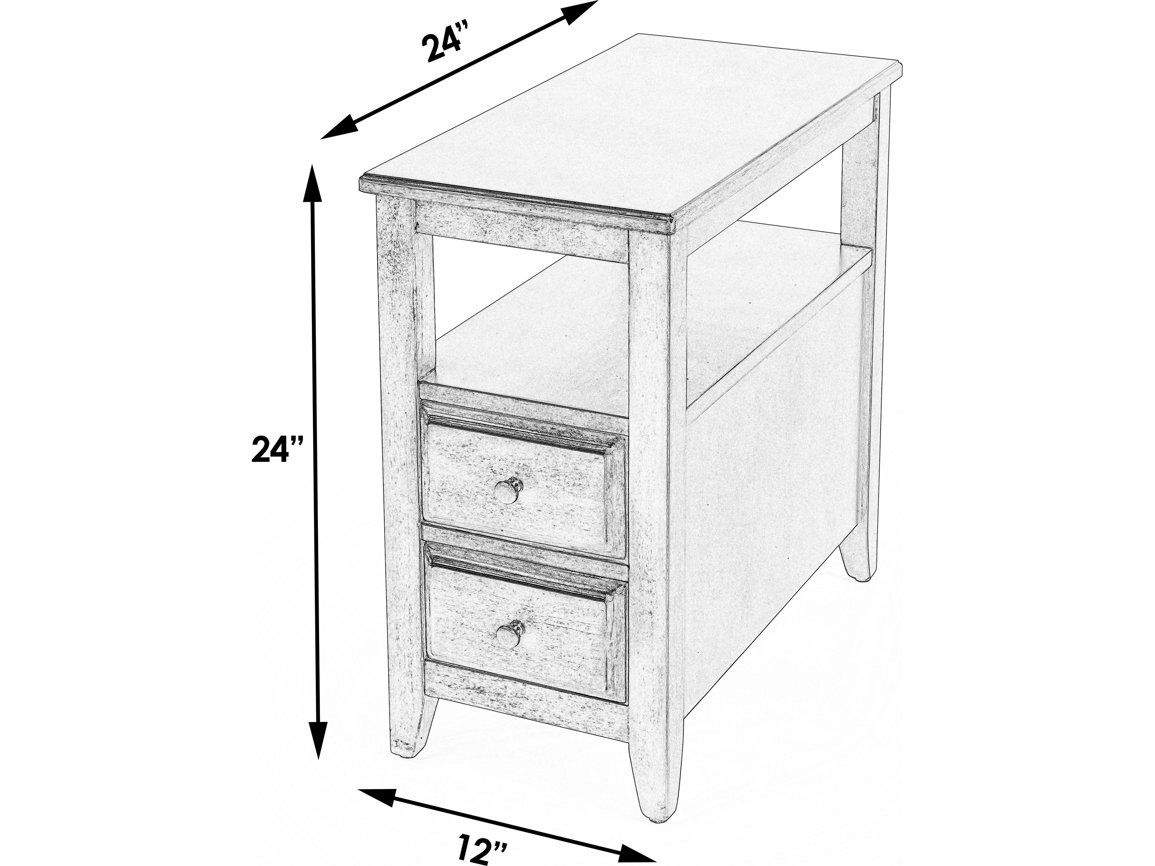 Butler Marcus Rectangular Wood Cherry End Table