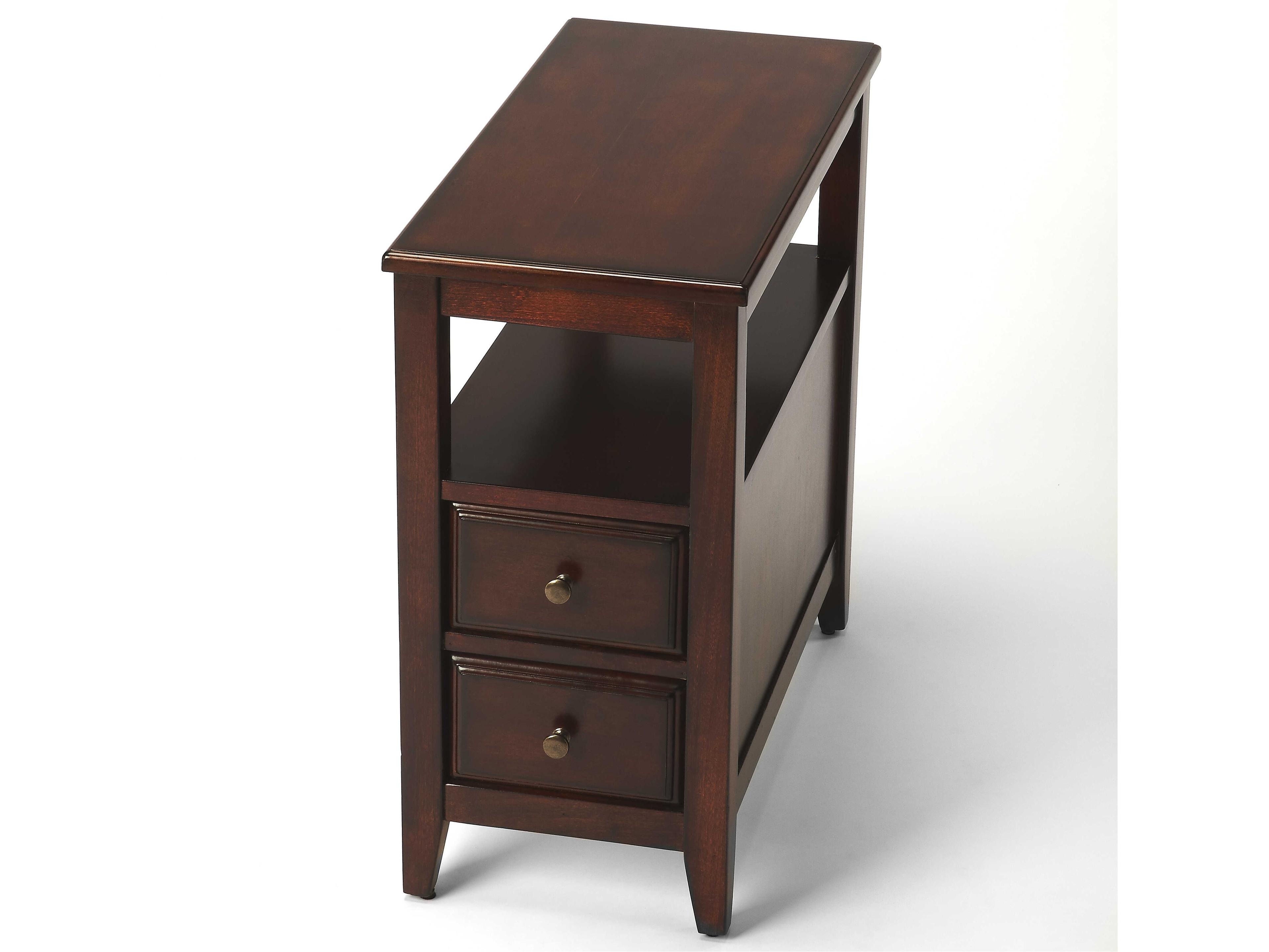 Marcus Rectangular Wood Cherry End Table