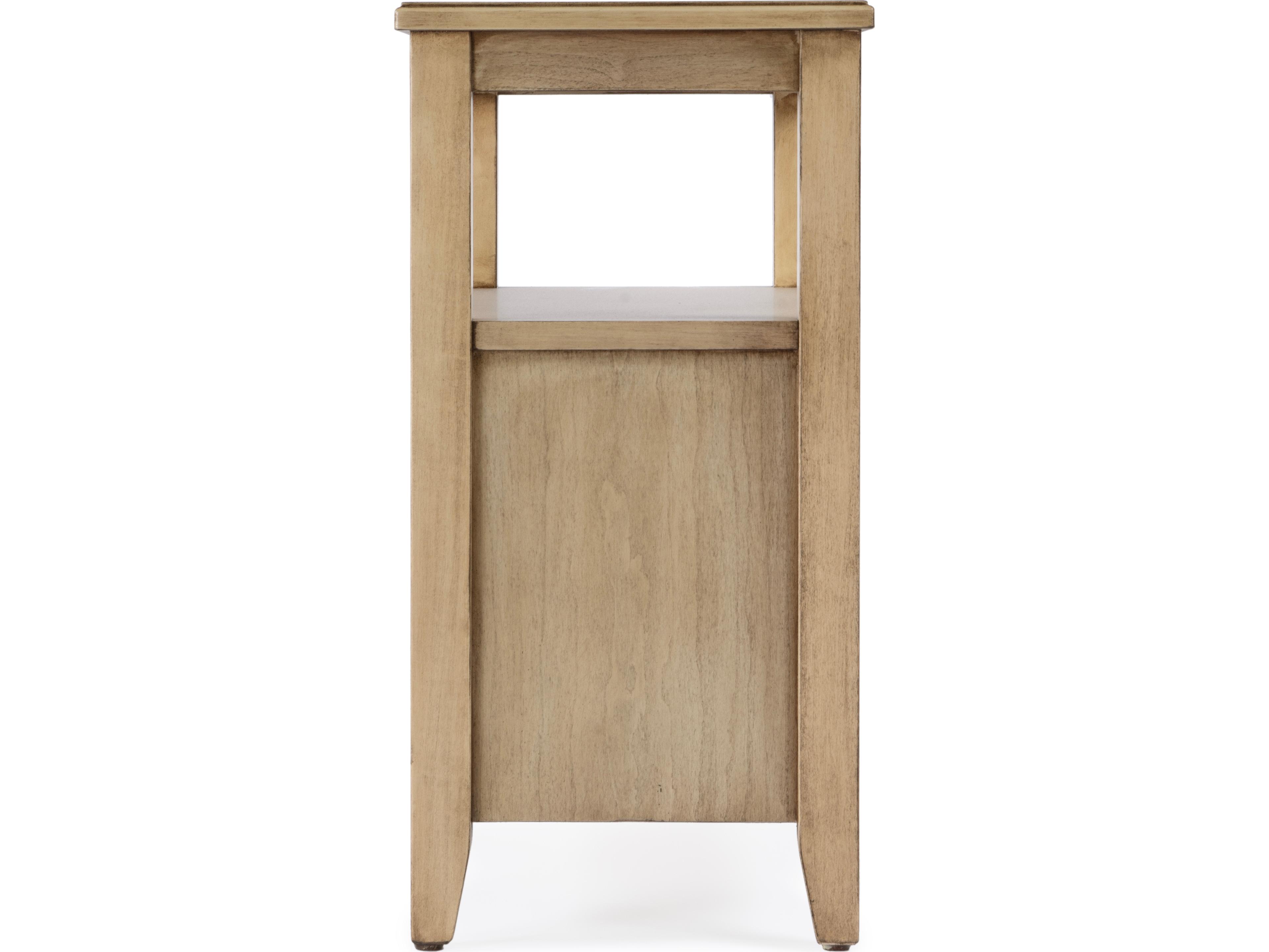 Butler Marcus Rectangular Wood Antique Beige End Table