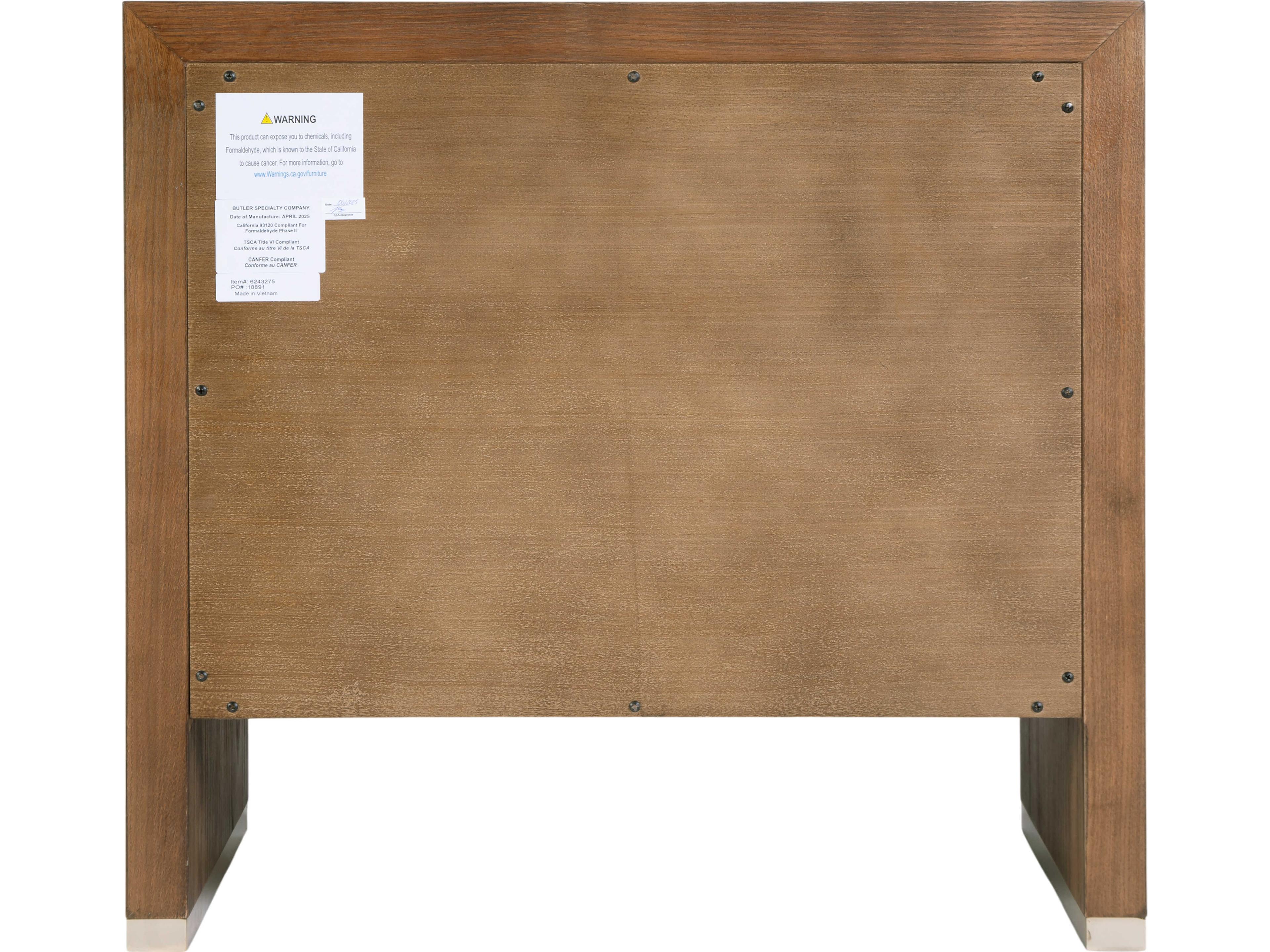 Butler Porter 2-Drawers Acacia Wood Nightstand