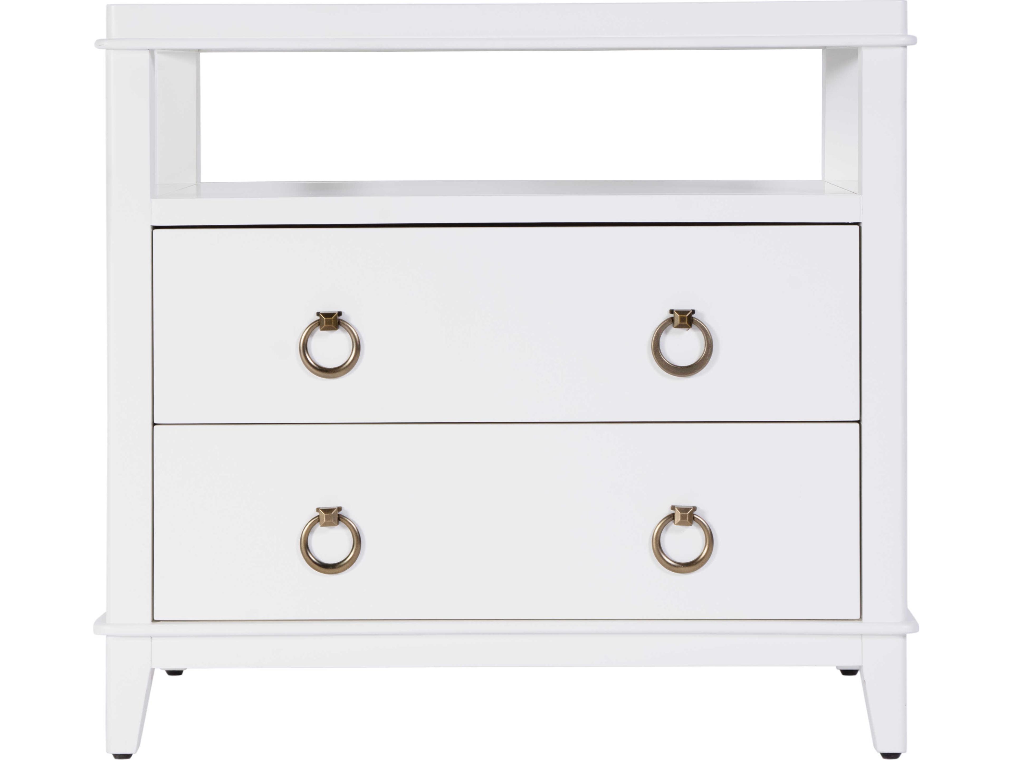 Butler Highbury 2-Drawers Acacia Wood Nightstand