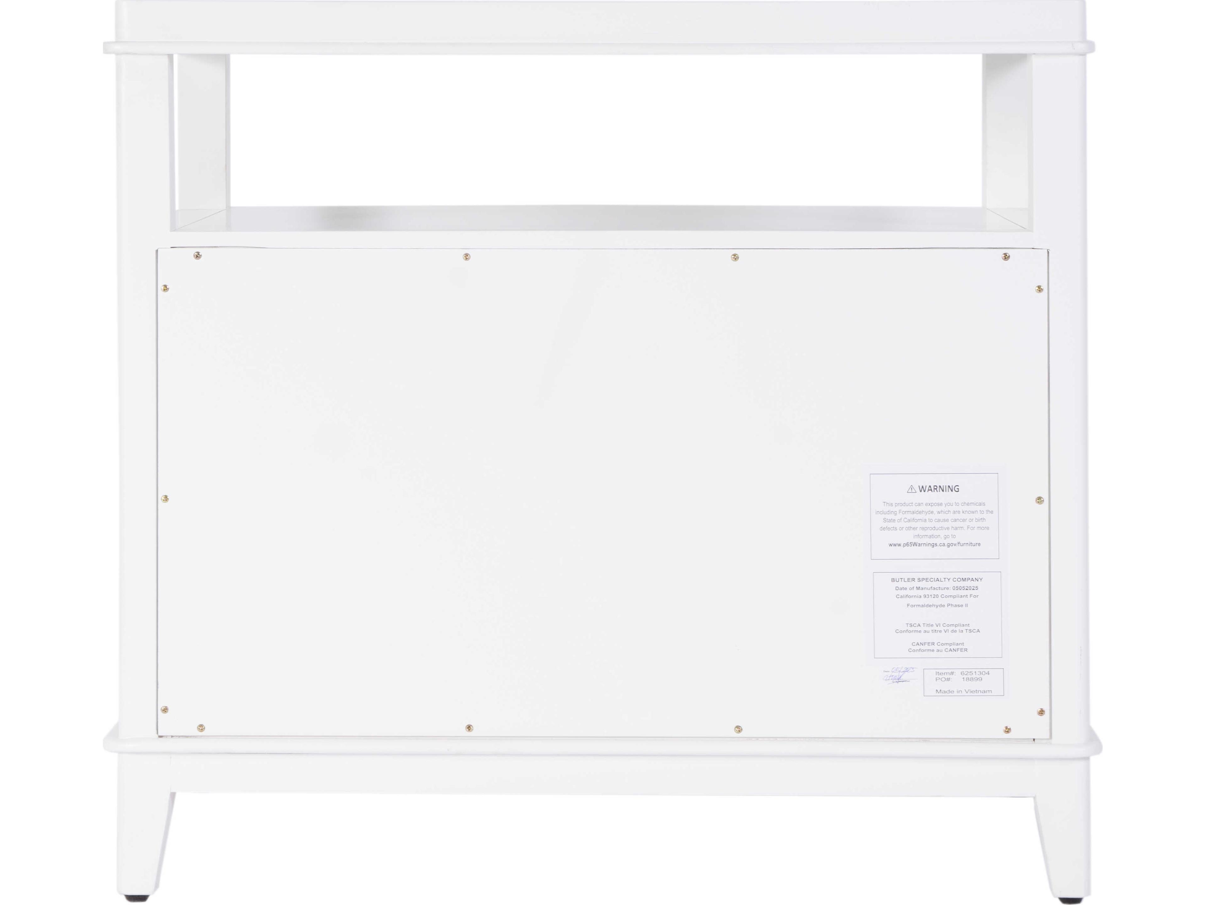 Butler Highbury 2-Drawers Acacia Wood Nightstand