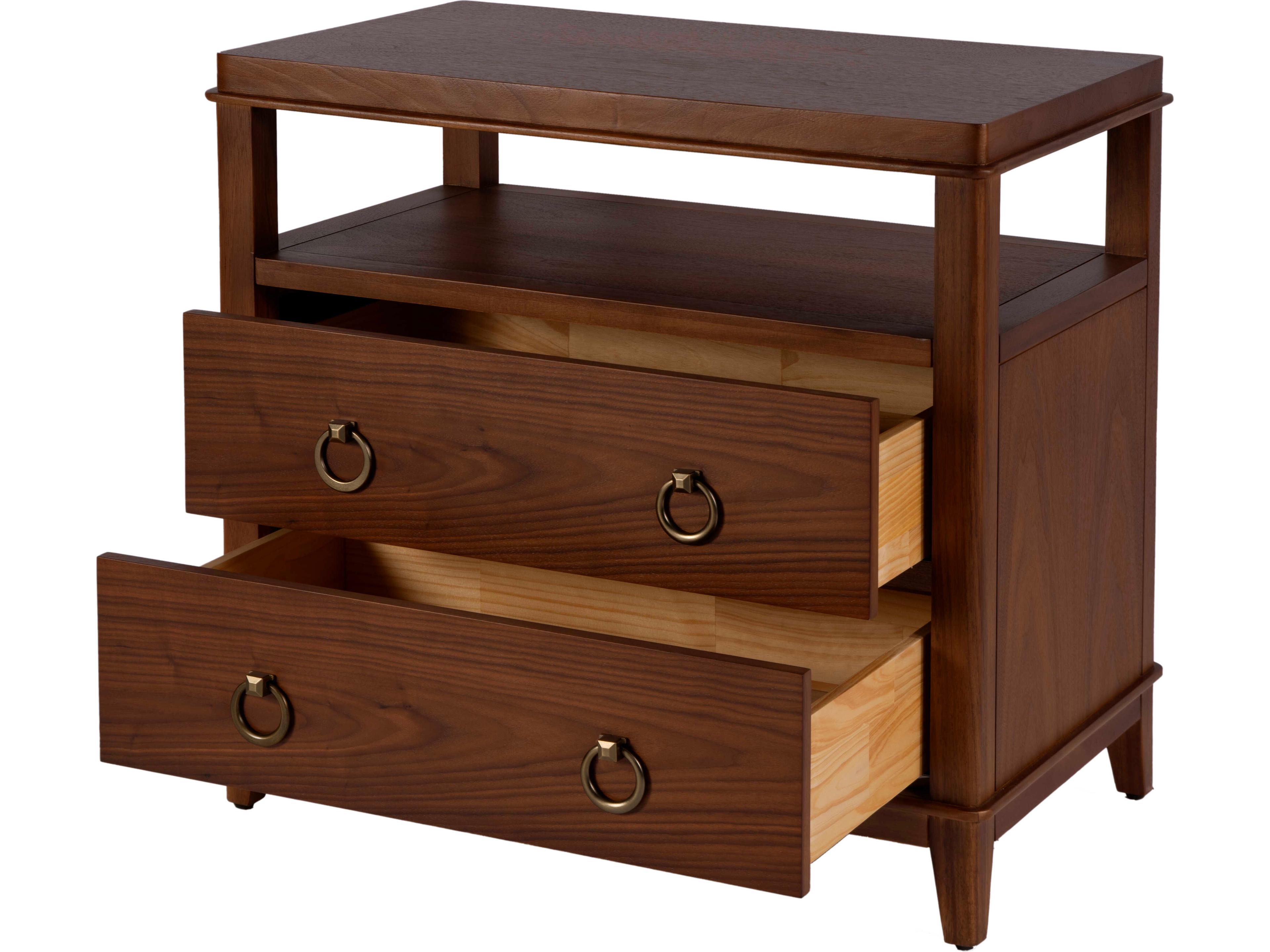 Butler Highbury 2-Drawers Pine Wood Nightstand