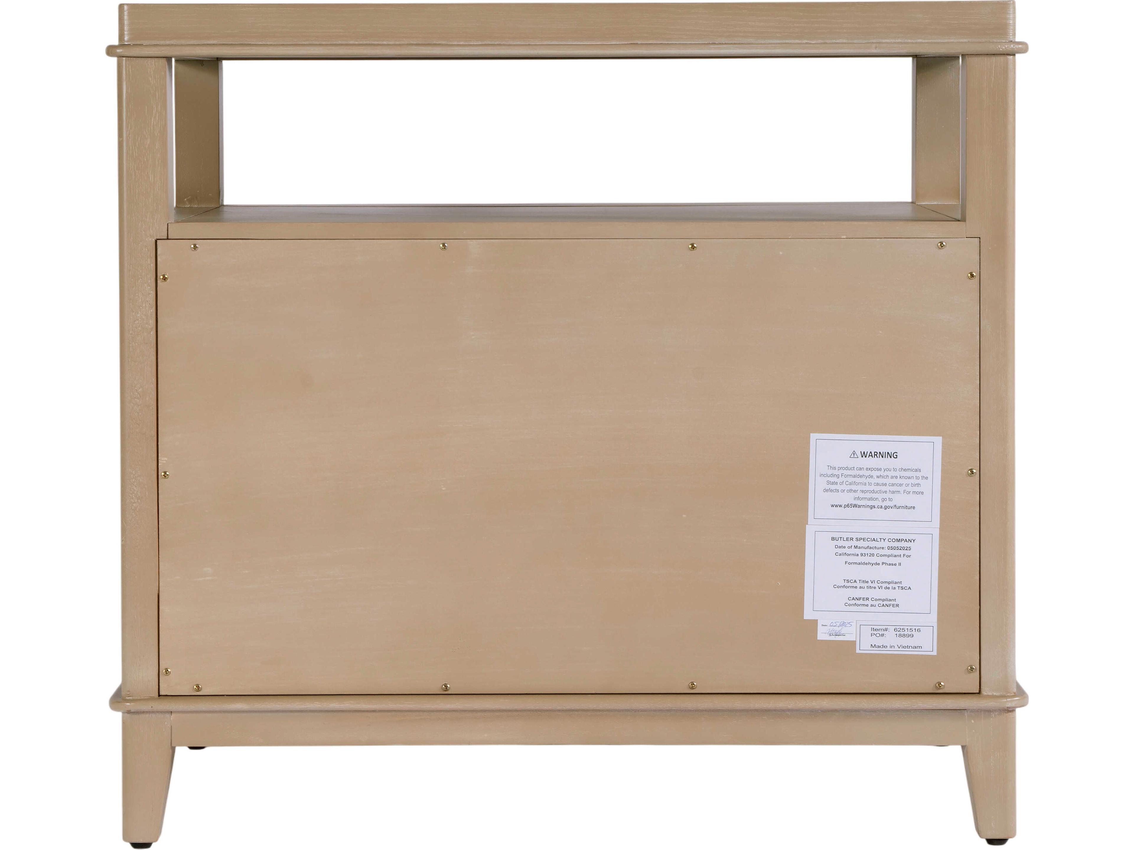 Butler Highbury 2-Drawers Acacia Wood Nightstand