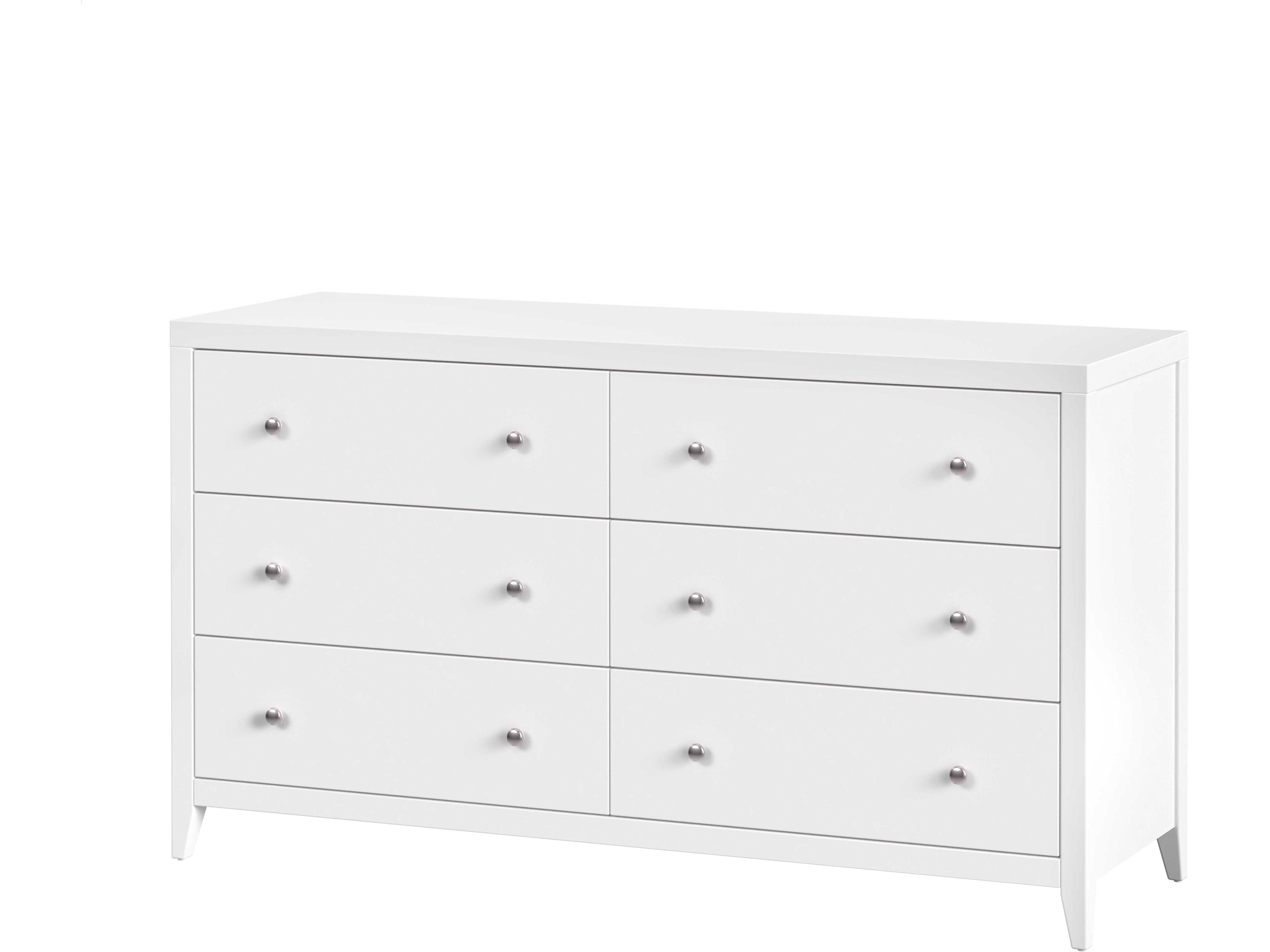 Dana 6-Drawers Acacia Wood Double Dresser