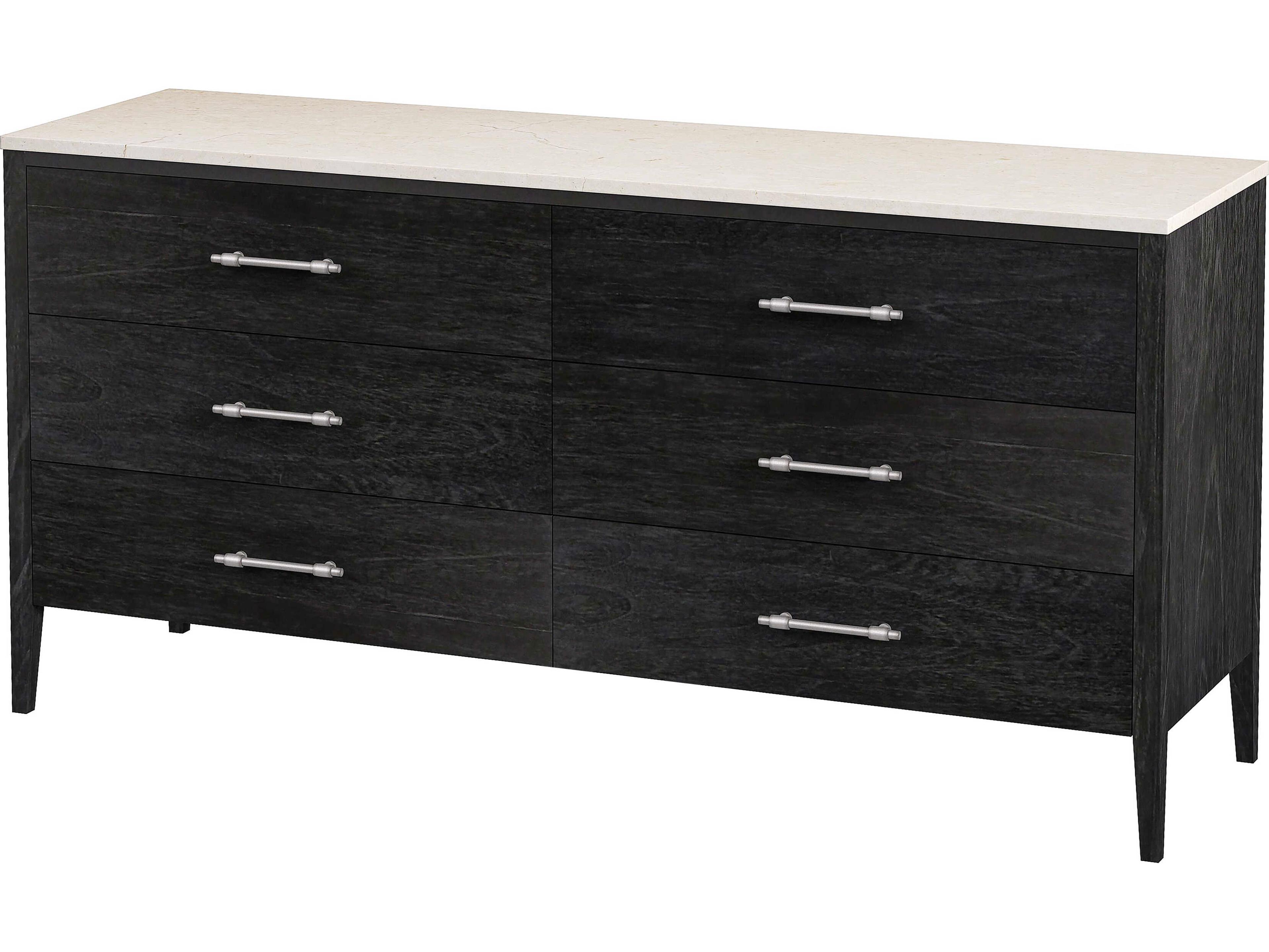 Averly 6-Drawers Mindi Wood Double Dresser