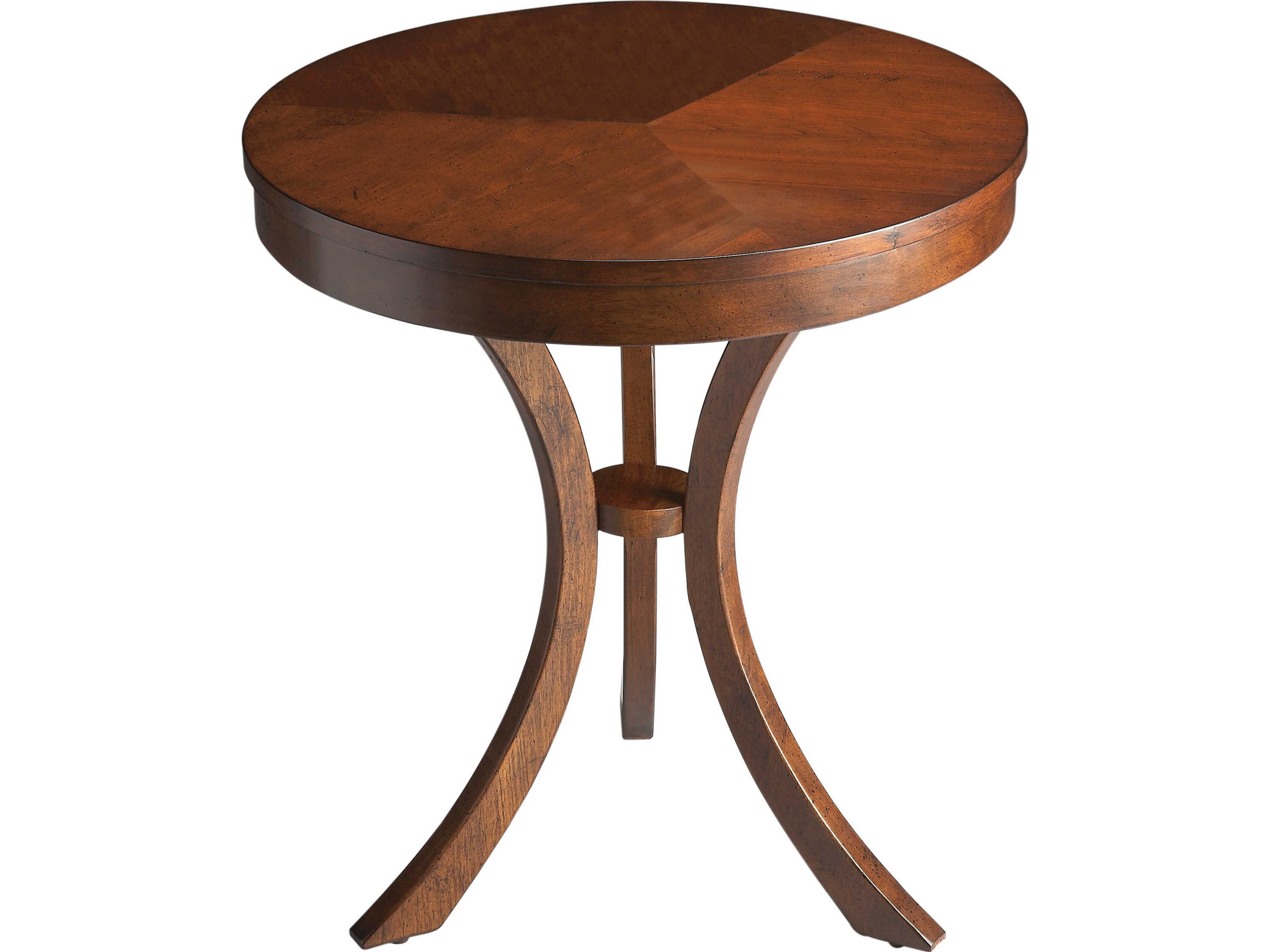 Butler Gerard Round Wood Brown End Table