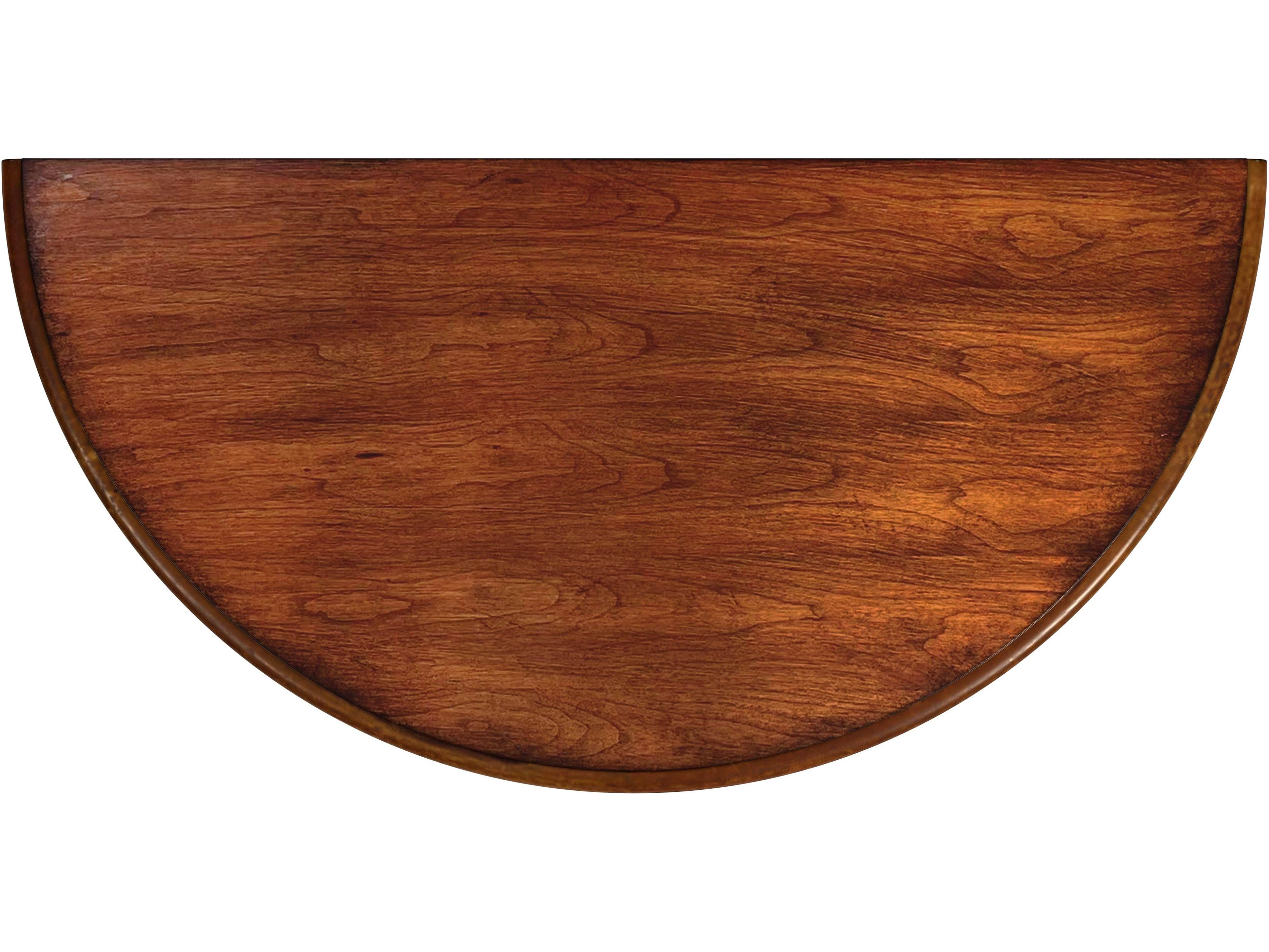 Butler Danelle Demilune Wood Antique Cherry Console Table