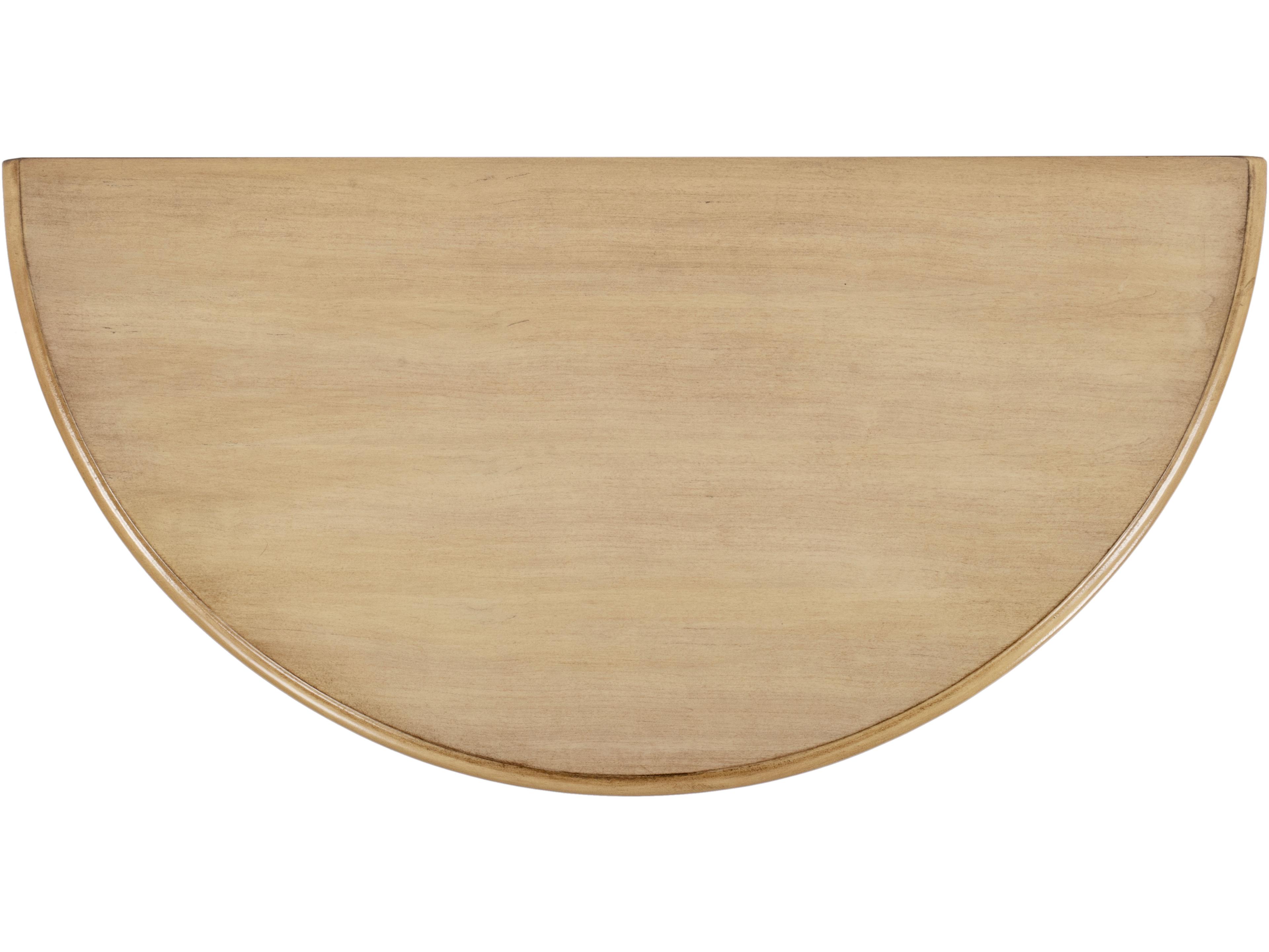 Butler Danelle Demilune Wood Antique Beige Console Table