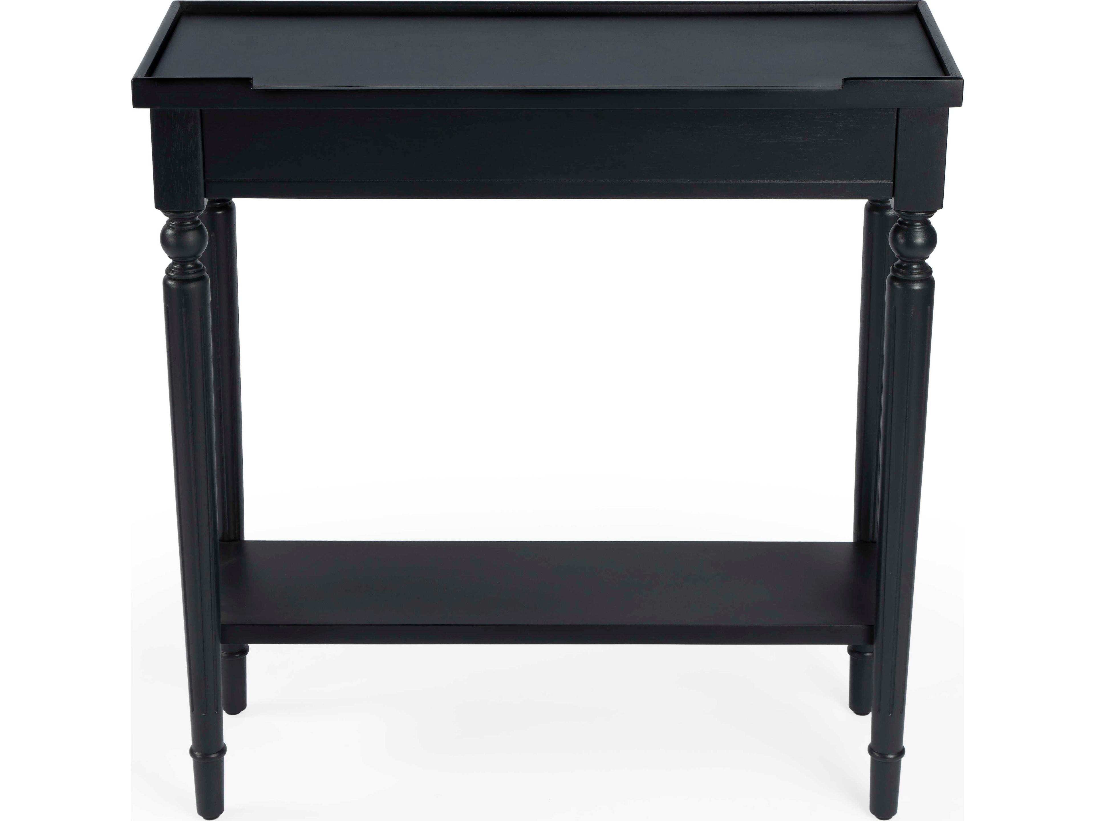 Butler Aubrey Rectangular Wood Black Console Table