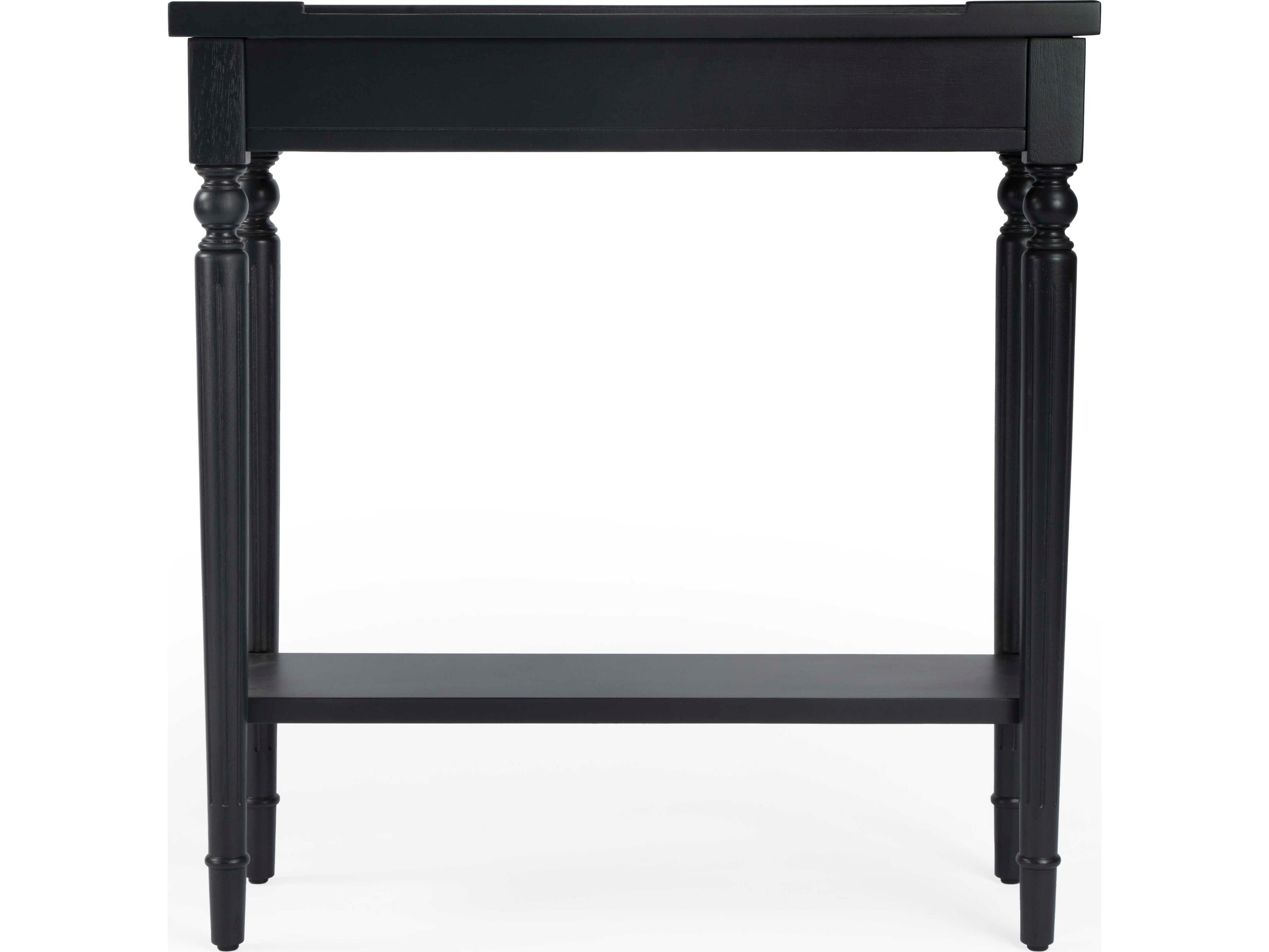 Butler Aubrey Rectangular Wood Black Console Table