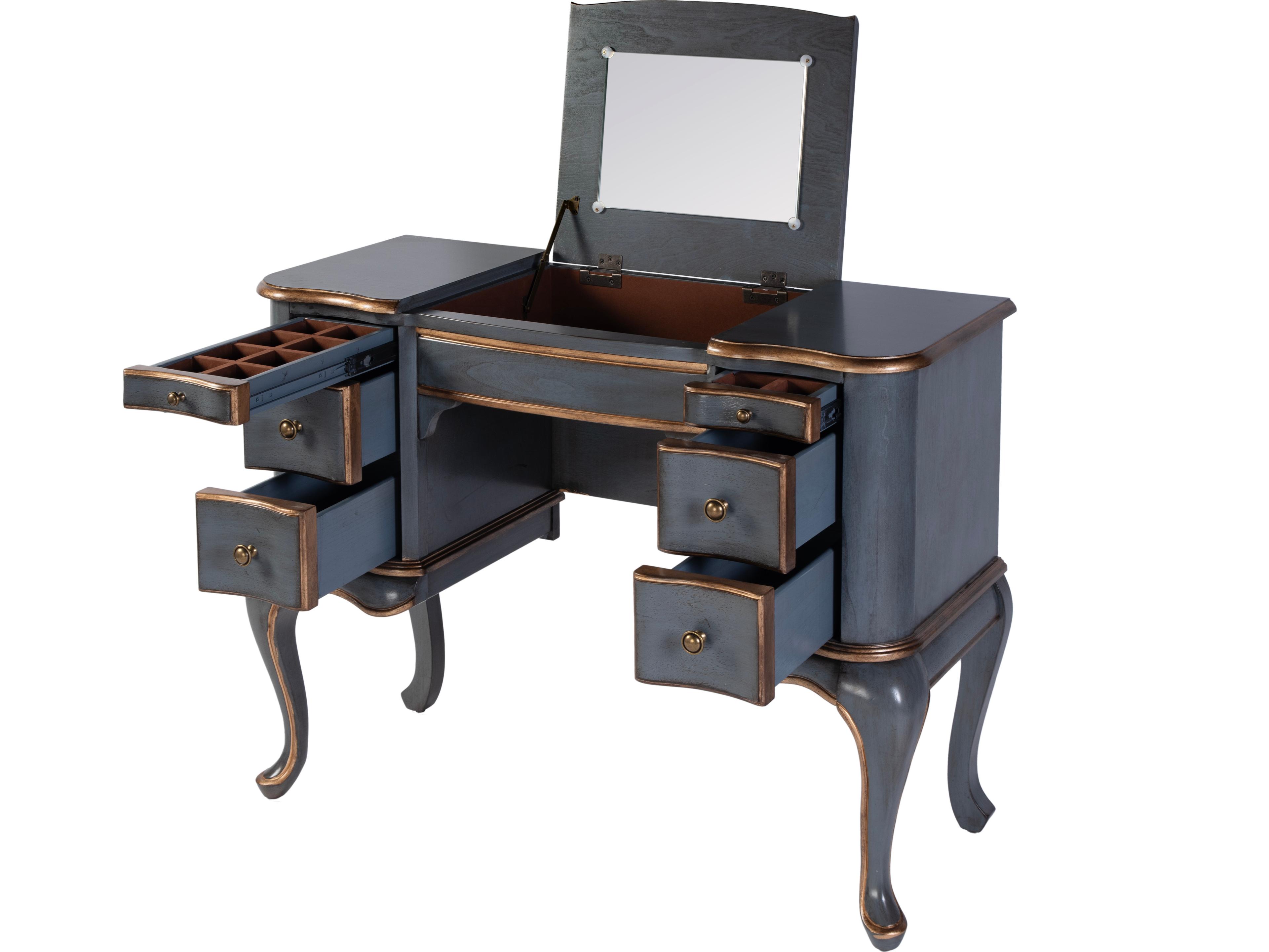 Butler Charlotte Royal Pastel Blue Poplar Wood Valet Desk
