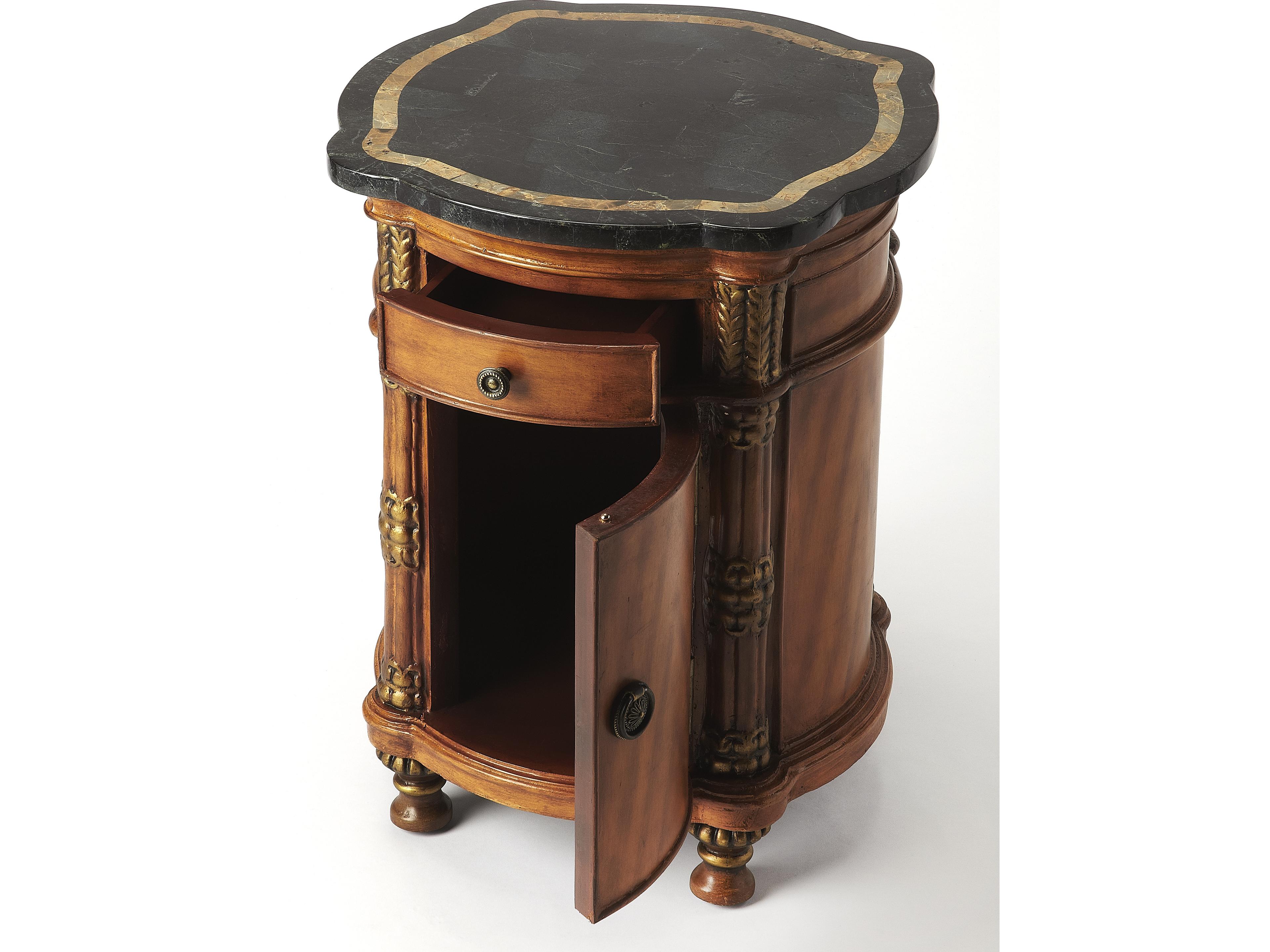 Butler Montero Round Stone Heritage End Table