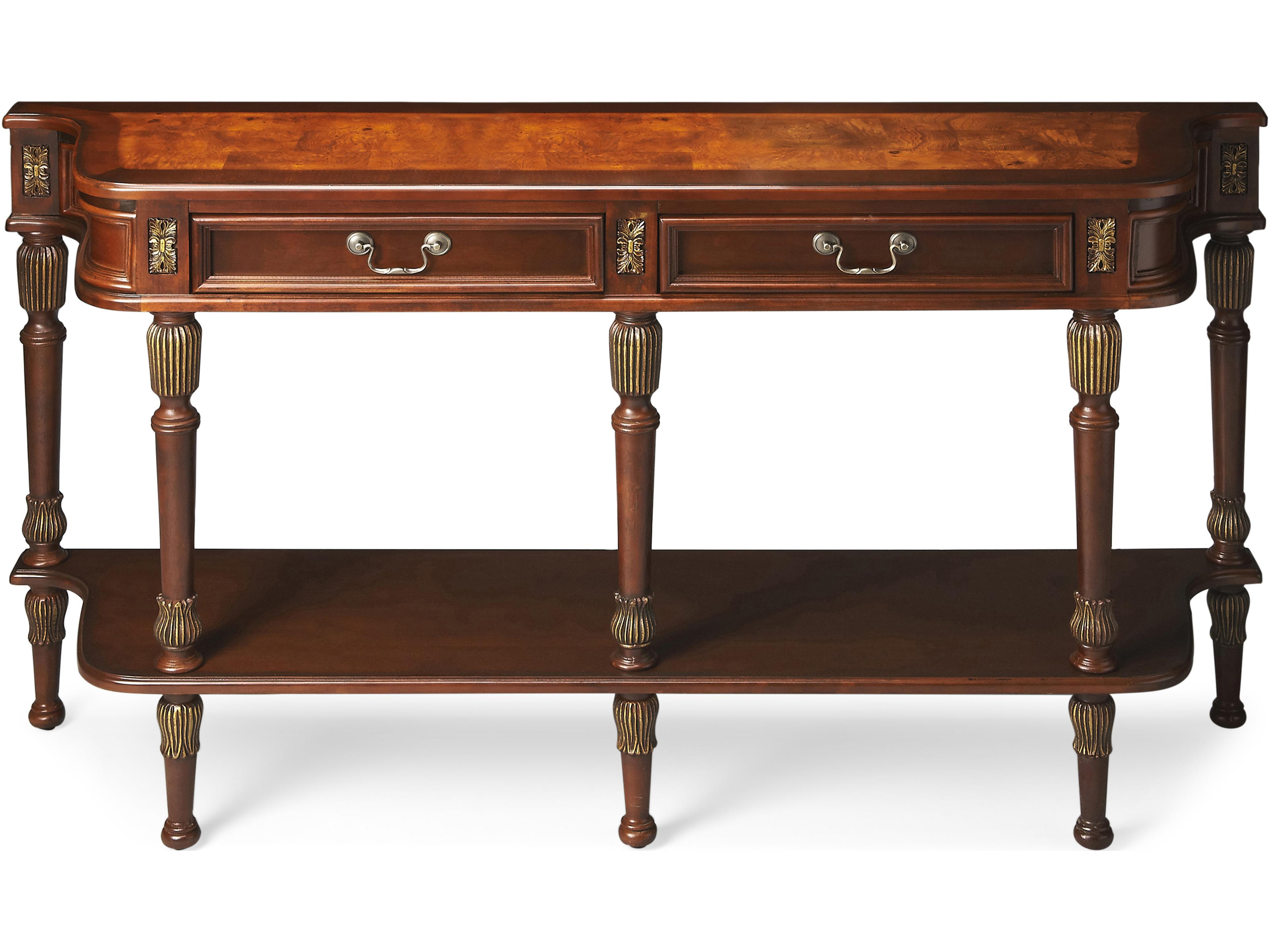Merrion Rectangular Wood Brown Console Table