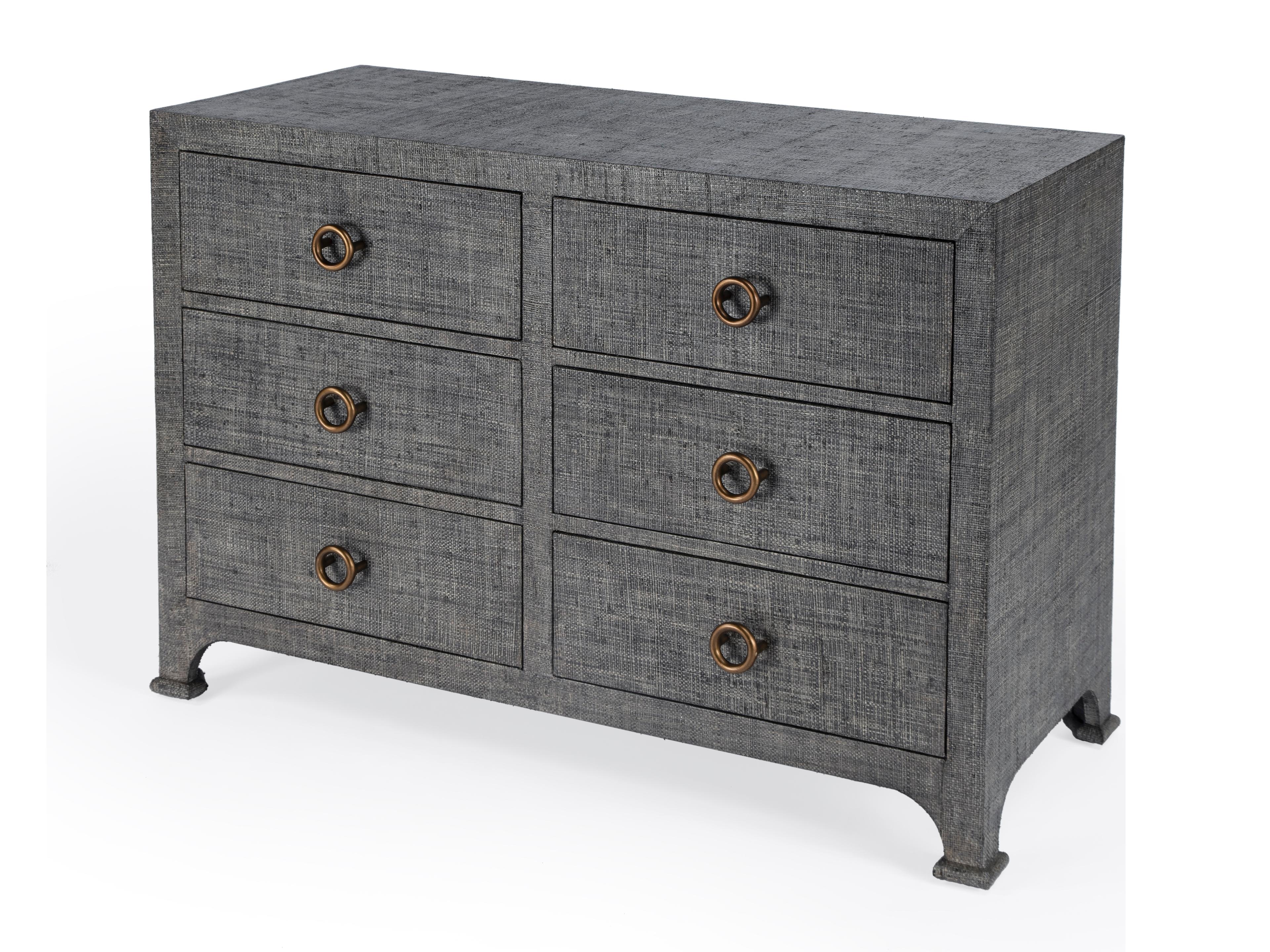 Chatham 6-Drawers Gray Solid Wood Double Dresser