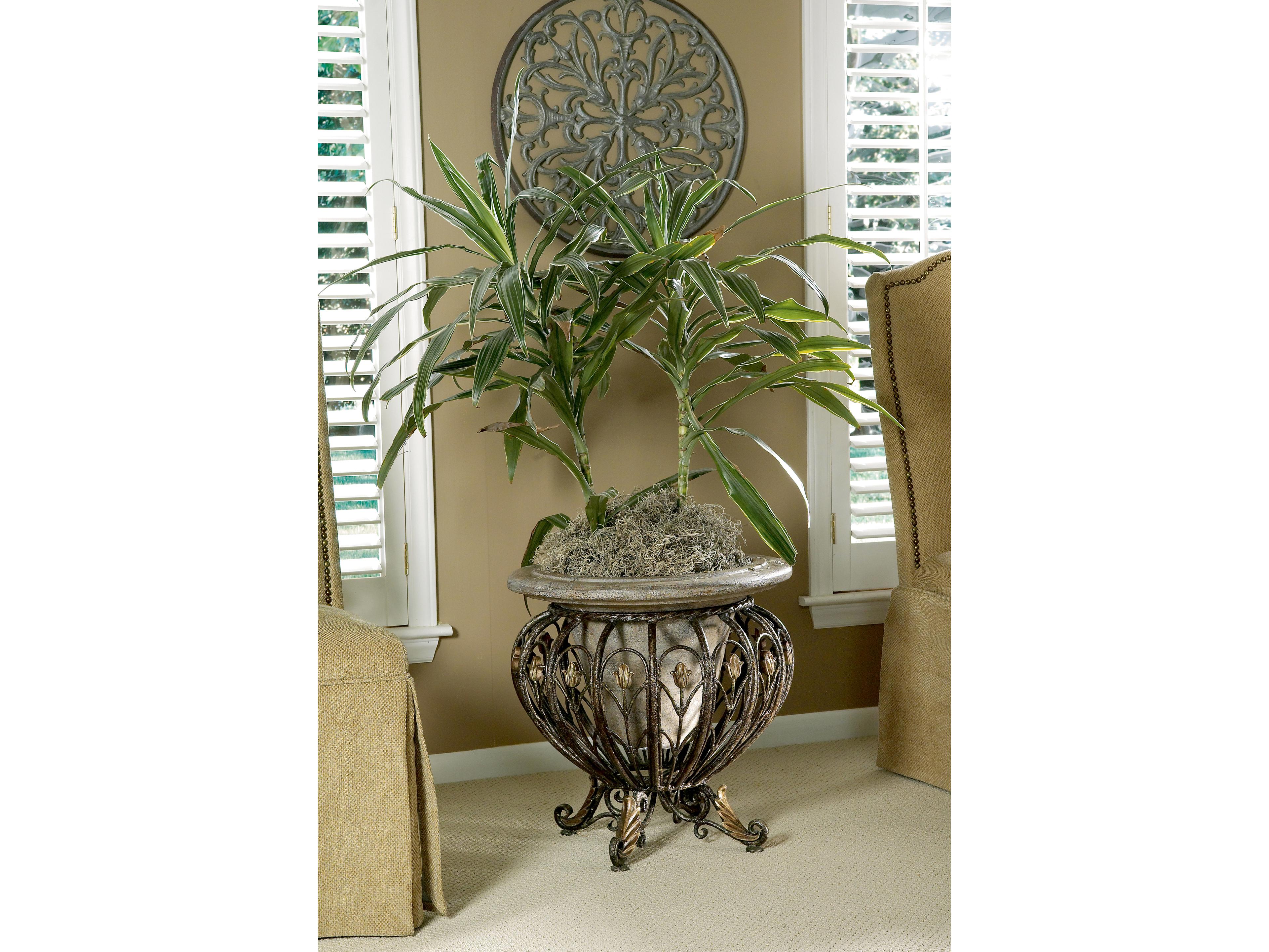 Butler Matthias Metal & Stone Decorative Planter