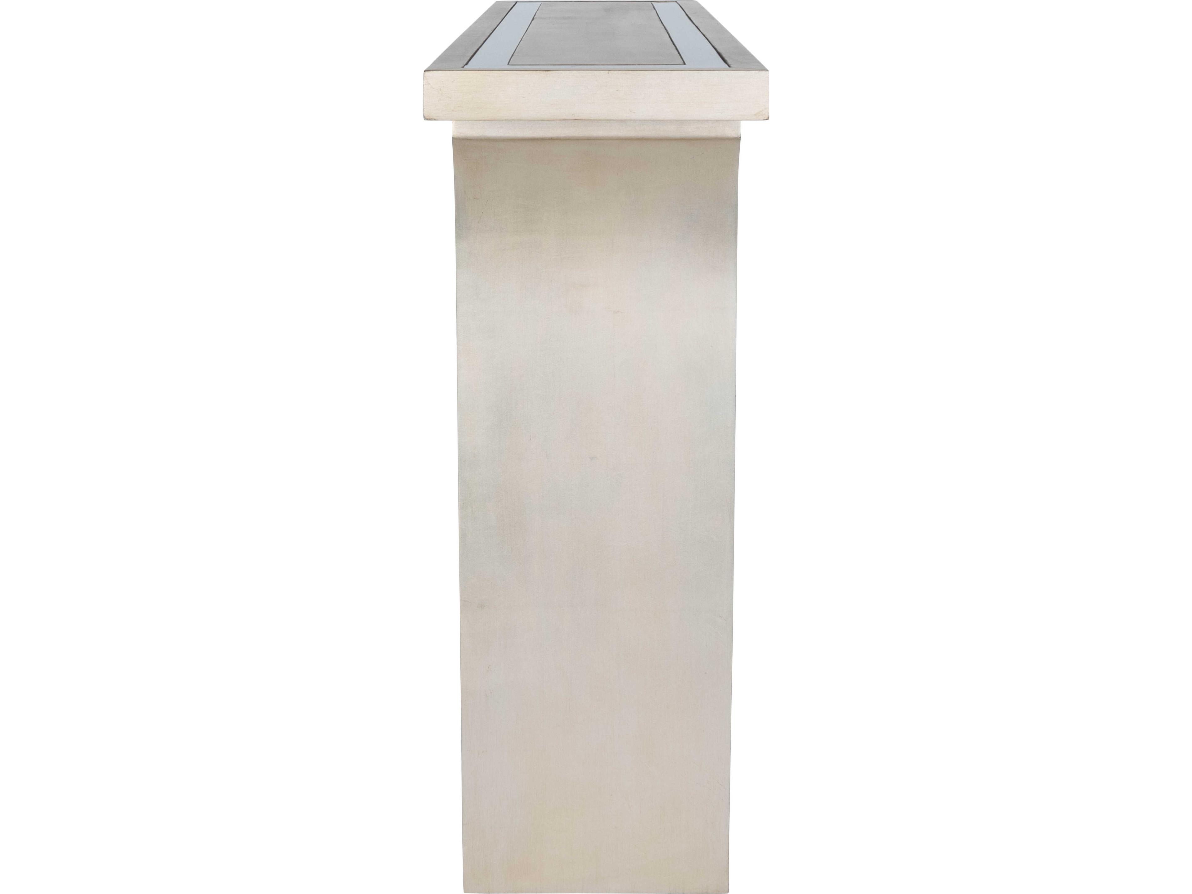 Butler Katya Rectangular Mirror Silver Console Table