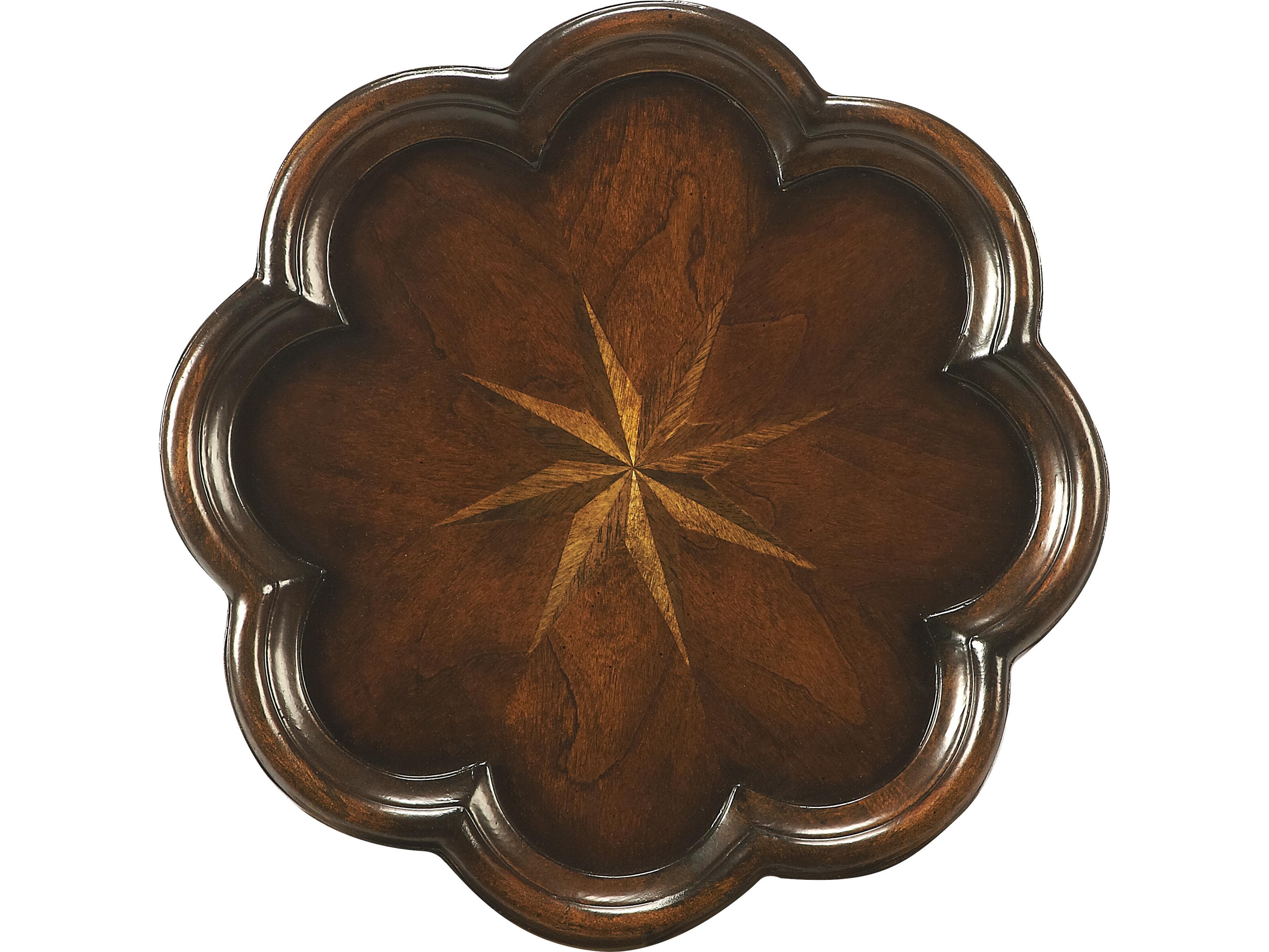 Butler Whitman Round Wood Cherry End Table