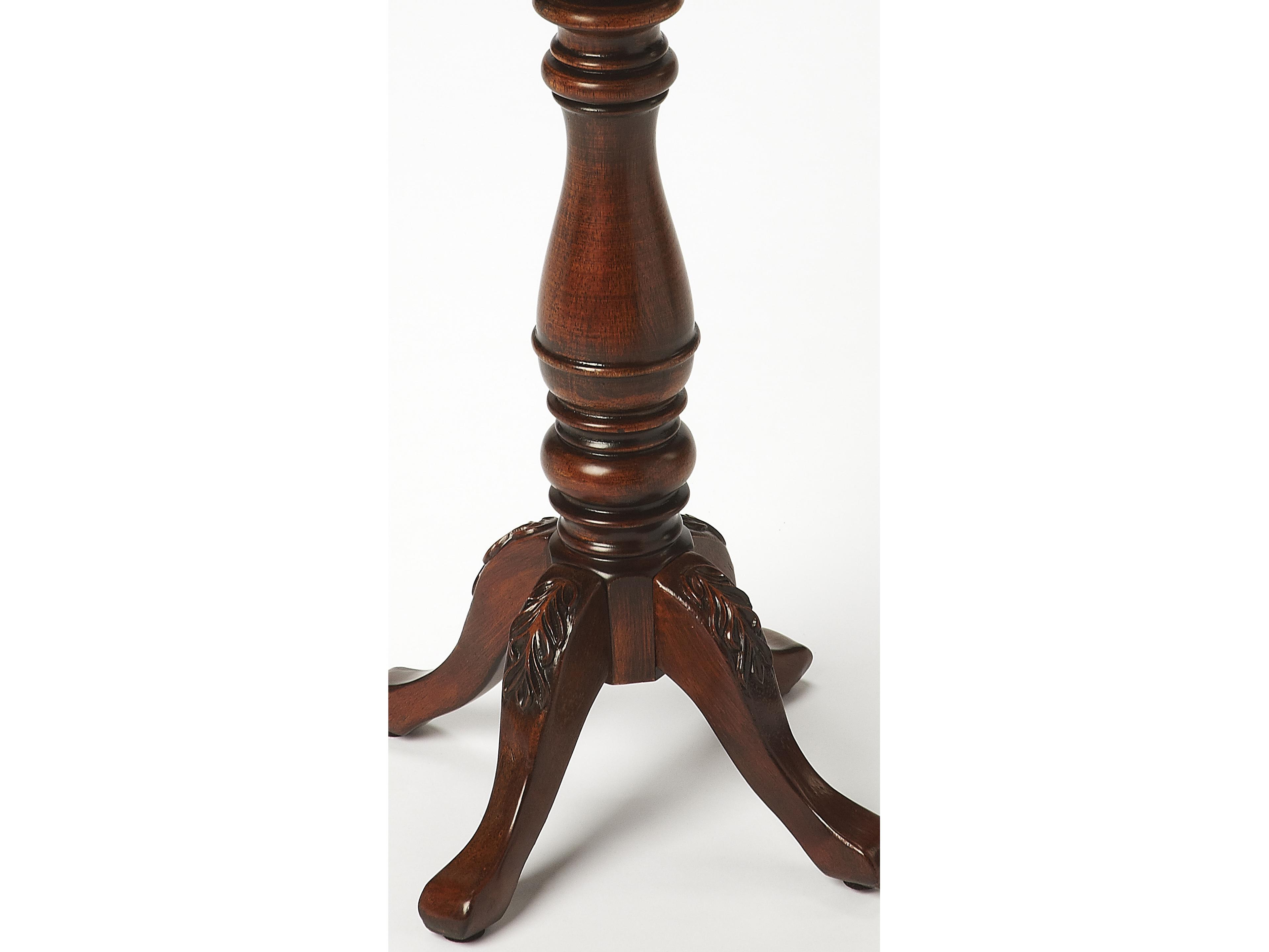 Butler Whitman Round Wood Cherry End Table