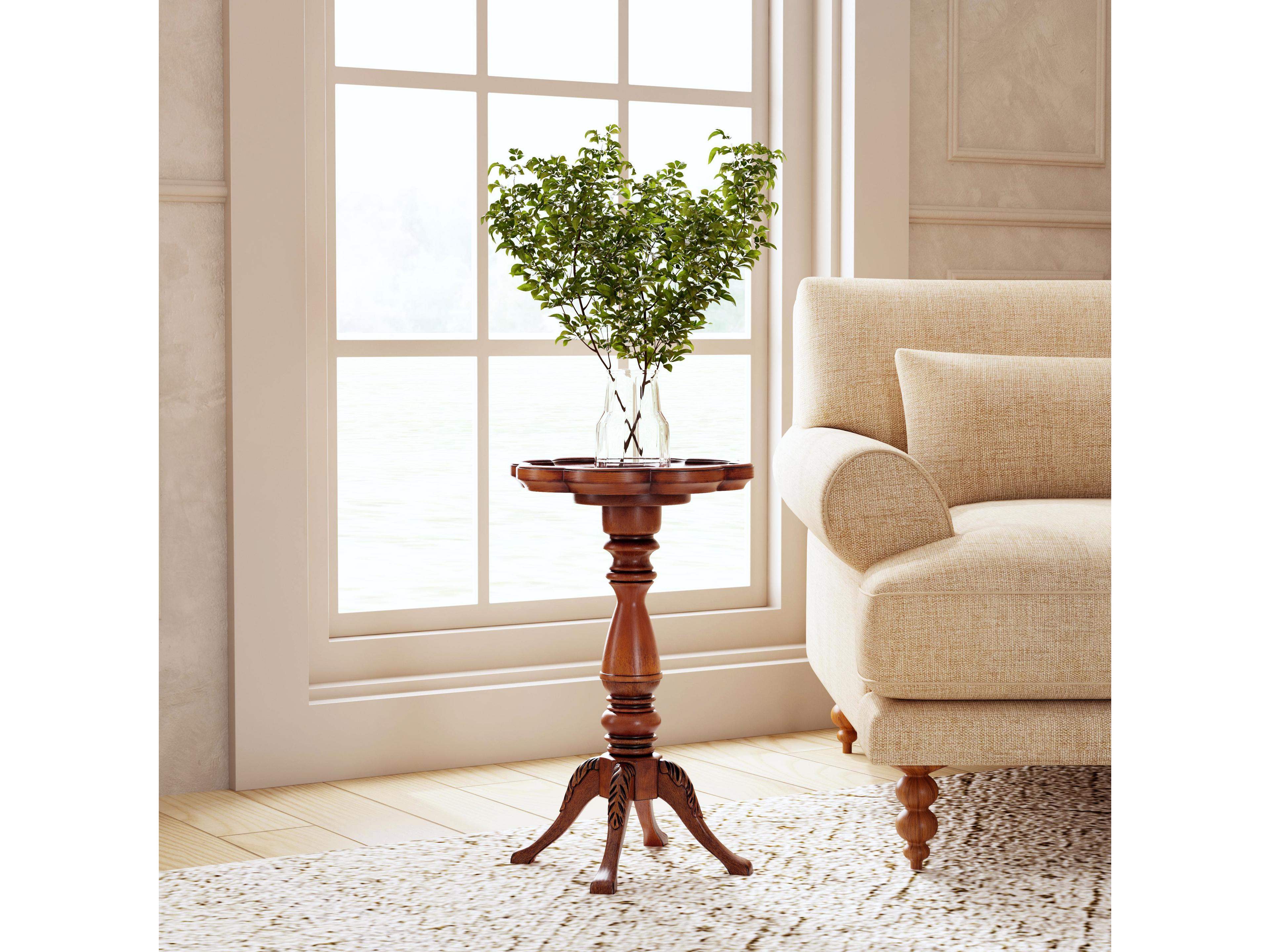 Butler Whitman Round Wood Olive Ash End Table