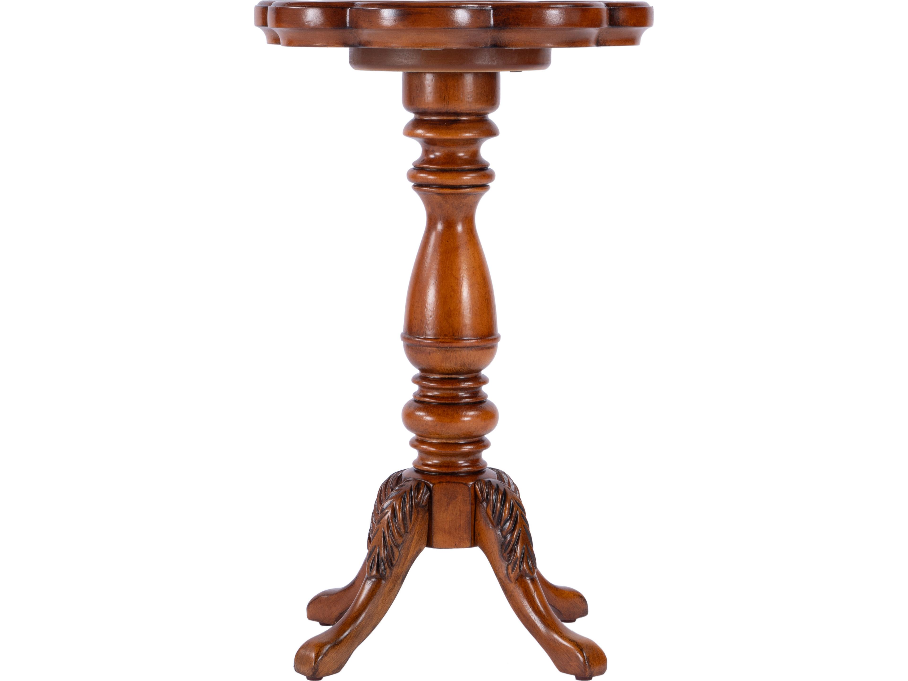 Butler Whitman Round Wood Olive Ash End Table