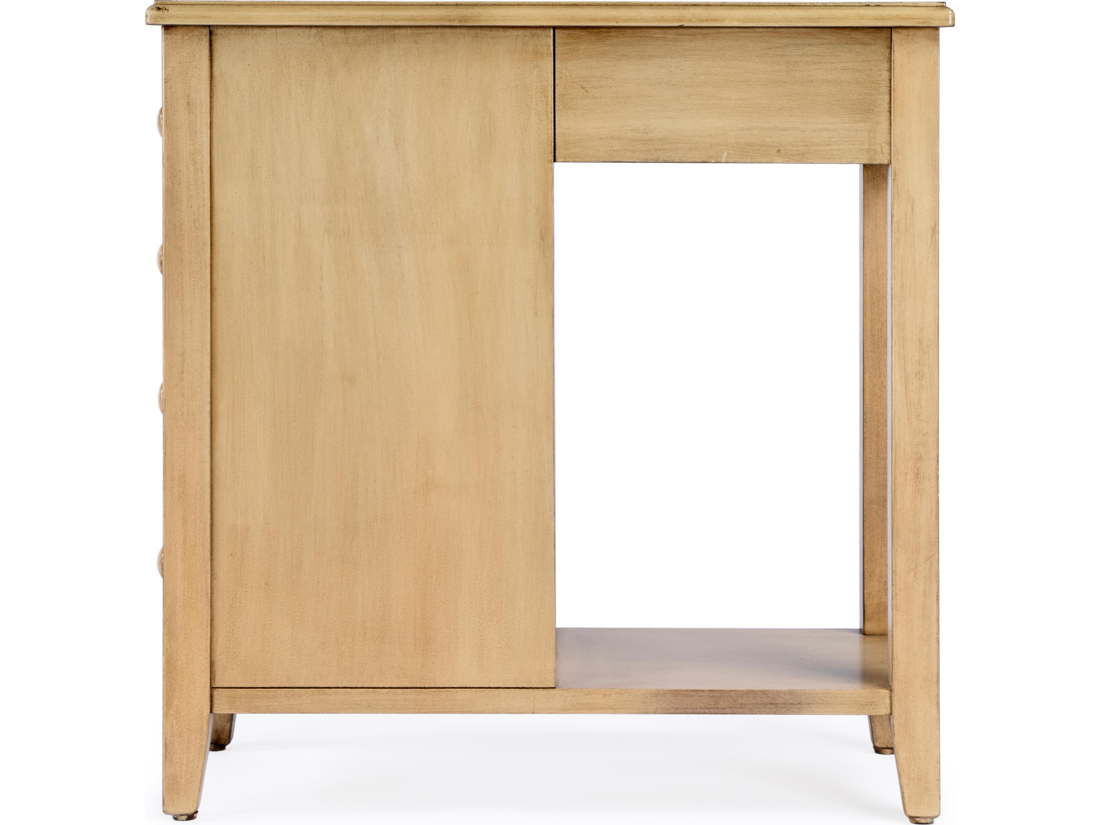 Butler Kelton Rectangular Wood Antique Beige End Table