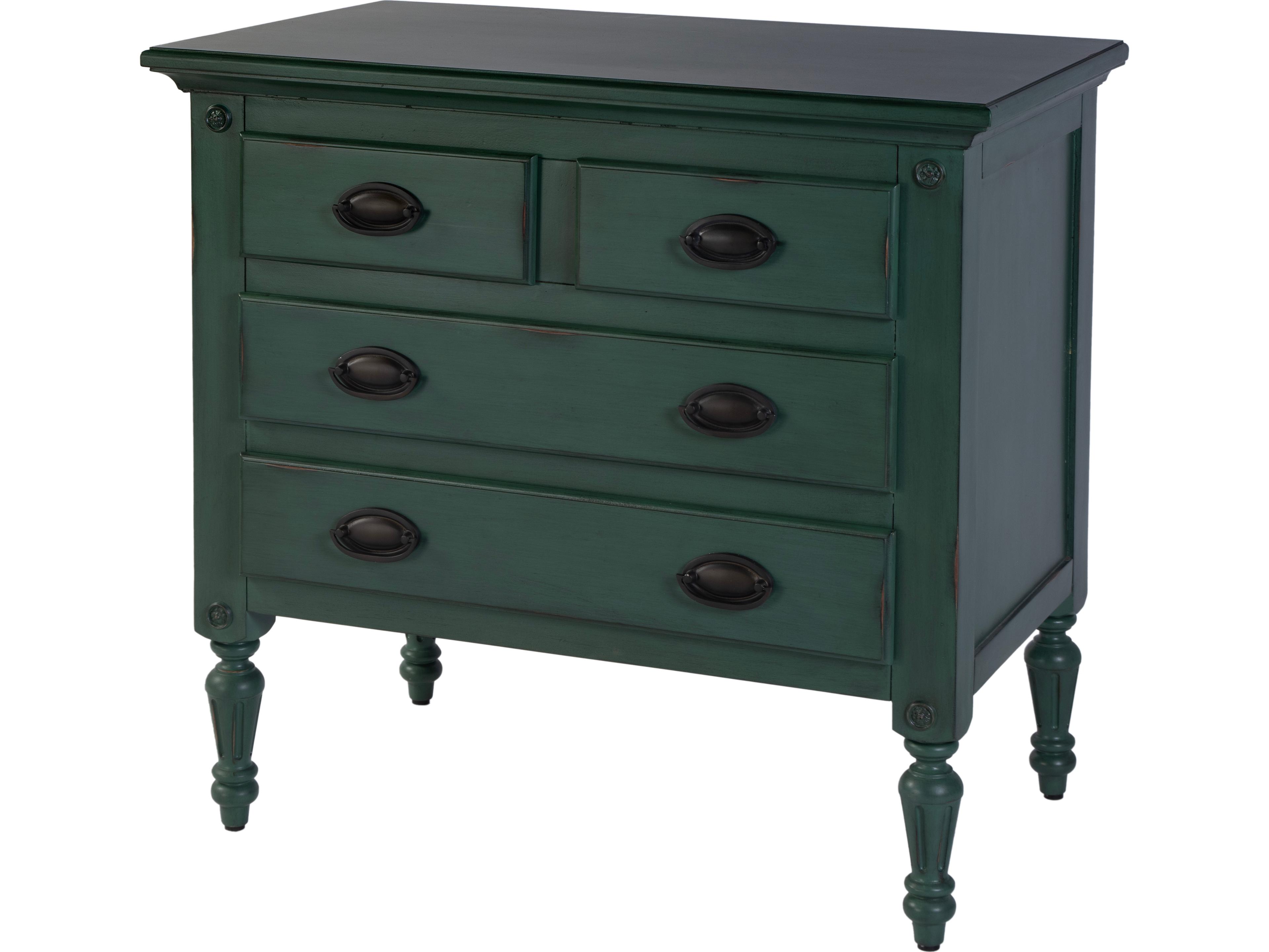 Easterbrook Green Mahogany Wood Accent Chest